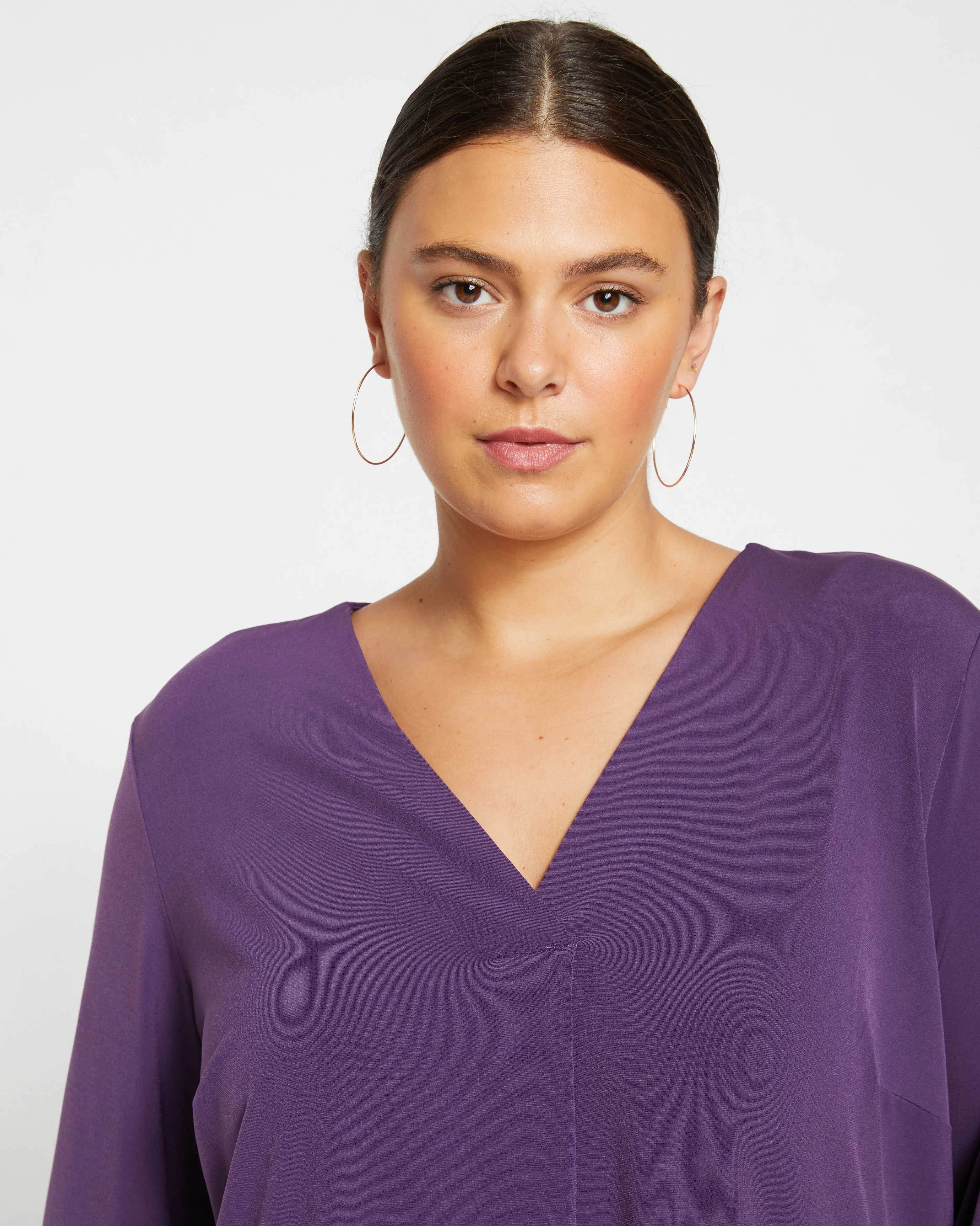 Velvety-Cool Jersey Column Tunic - Potion Purple sold by Universal Standard product image thumbnail 2