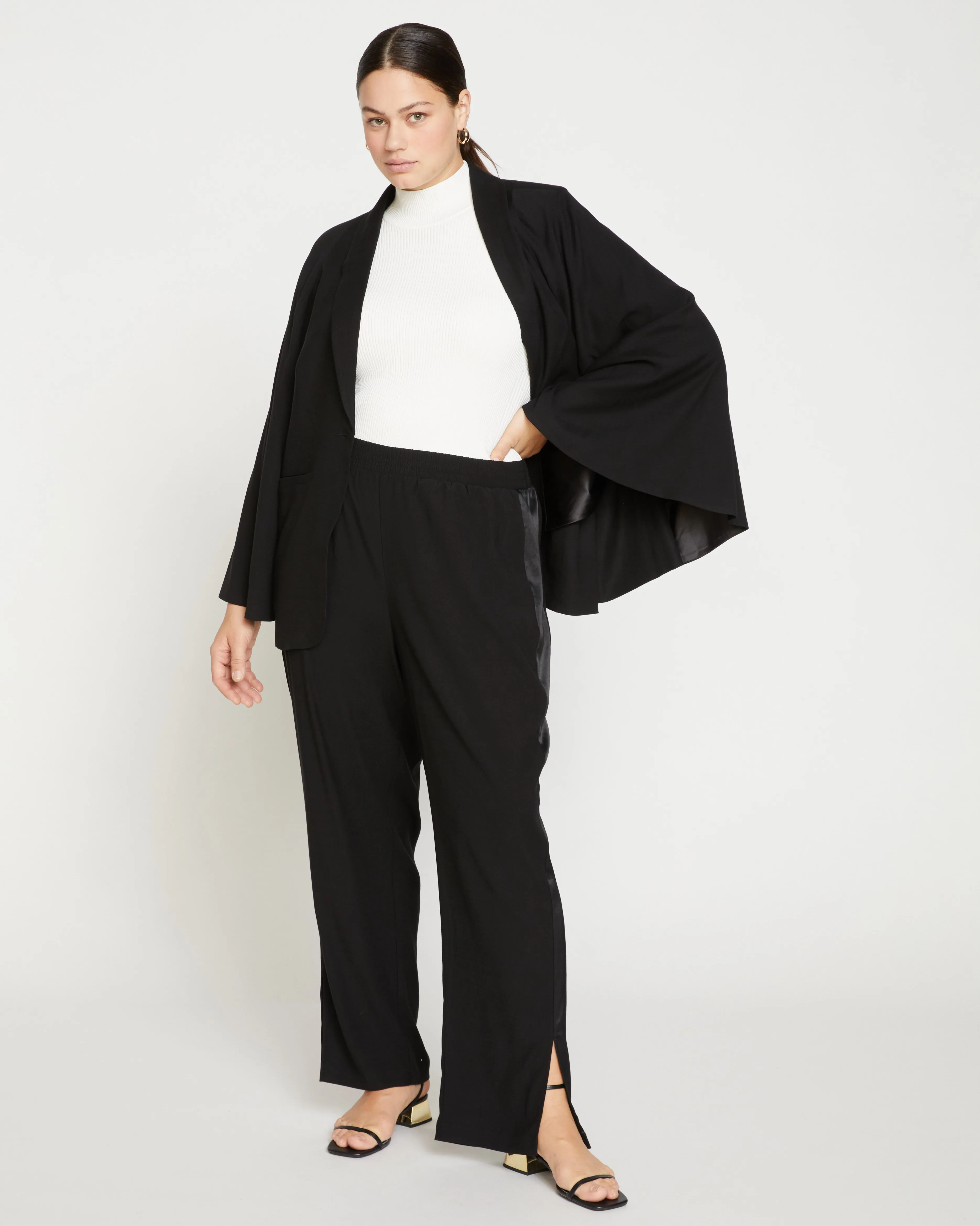 Tux Double Luxe Pants - Black sold by Universal Standard