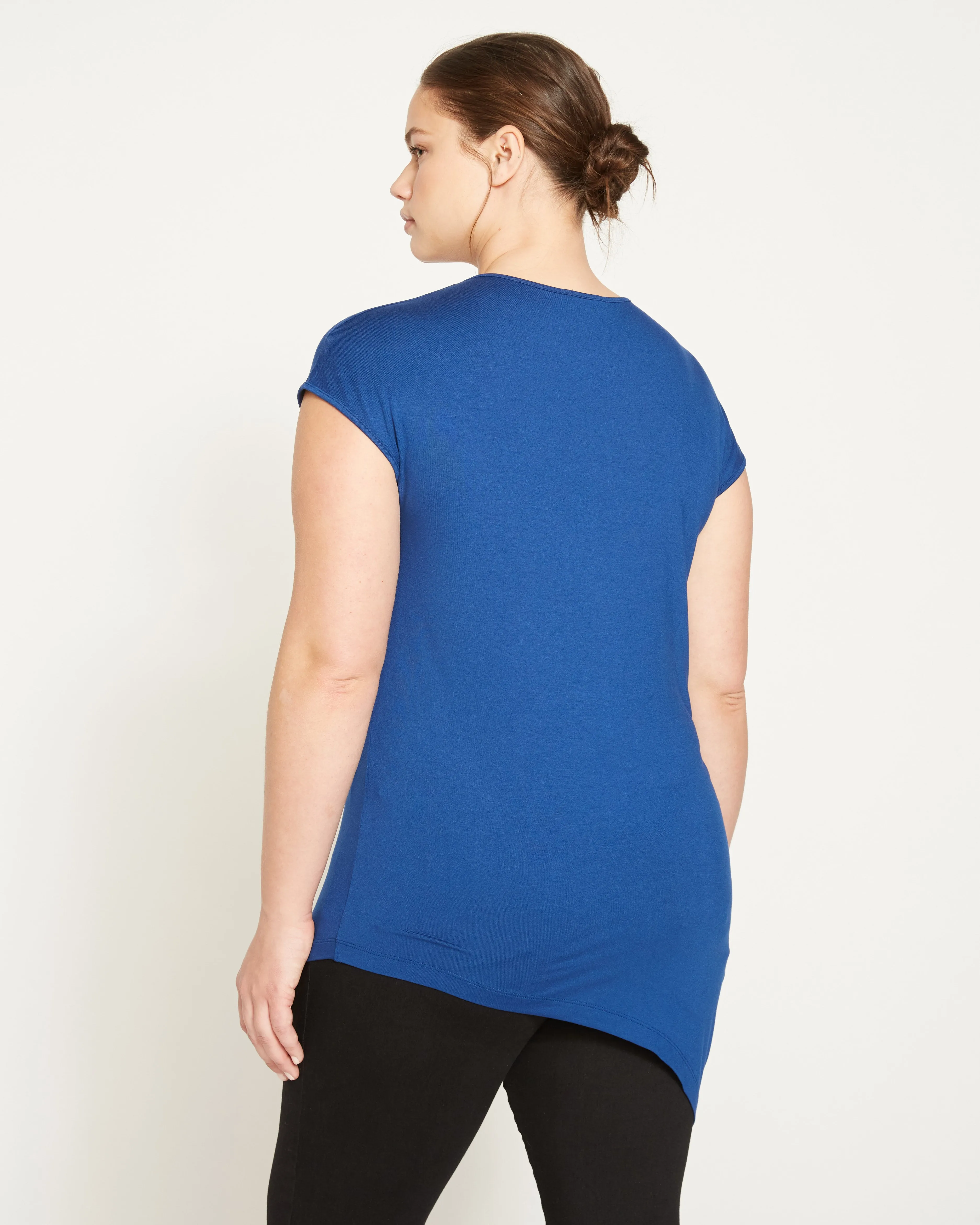 Liquid Jersey Crew Neck Genevette Top - True Blue sold by Universal Standard product image thumbnail 5