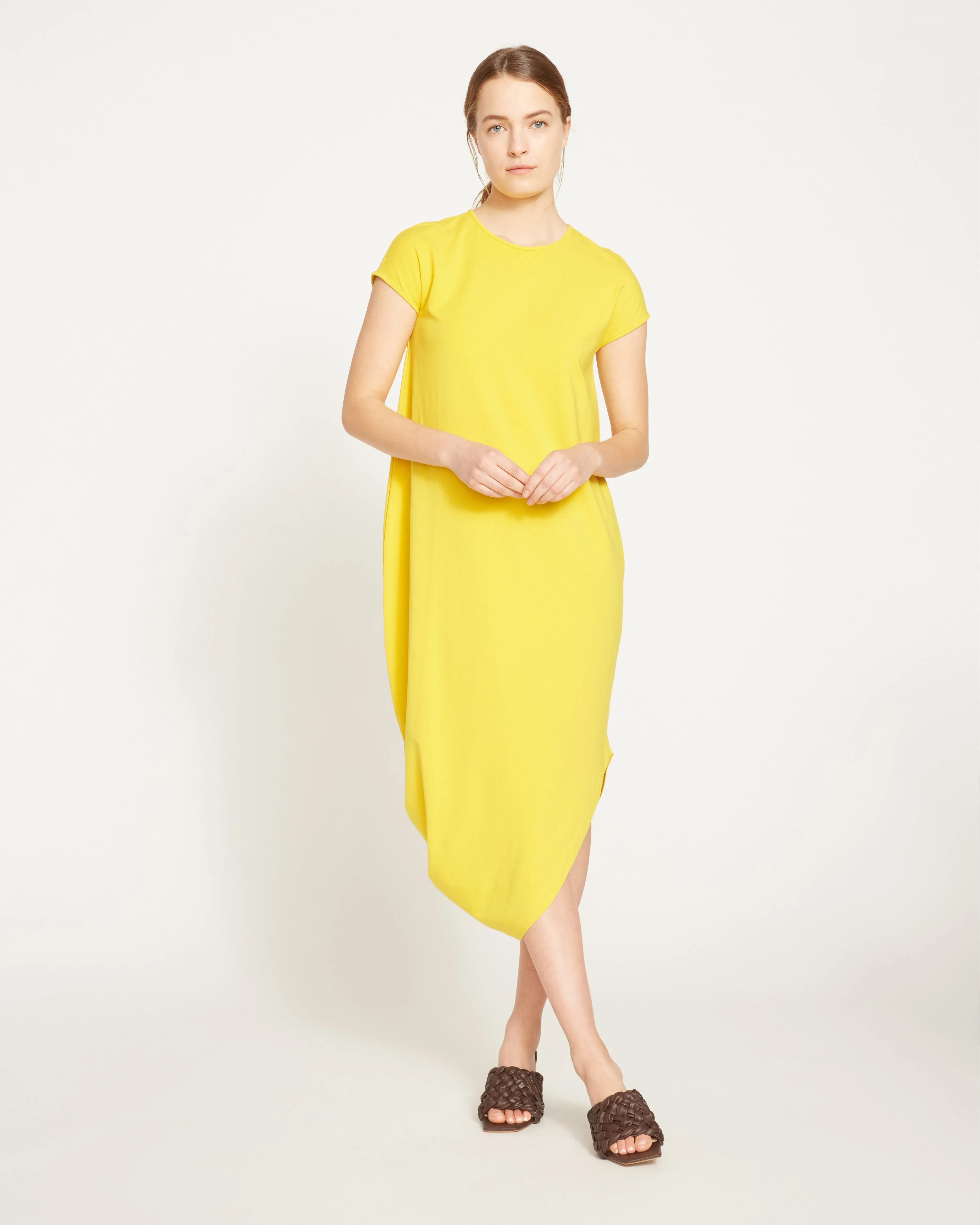 Iconic Geneva Dress - Yellow sold by Universal Standard