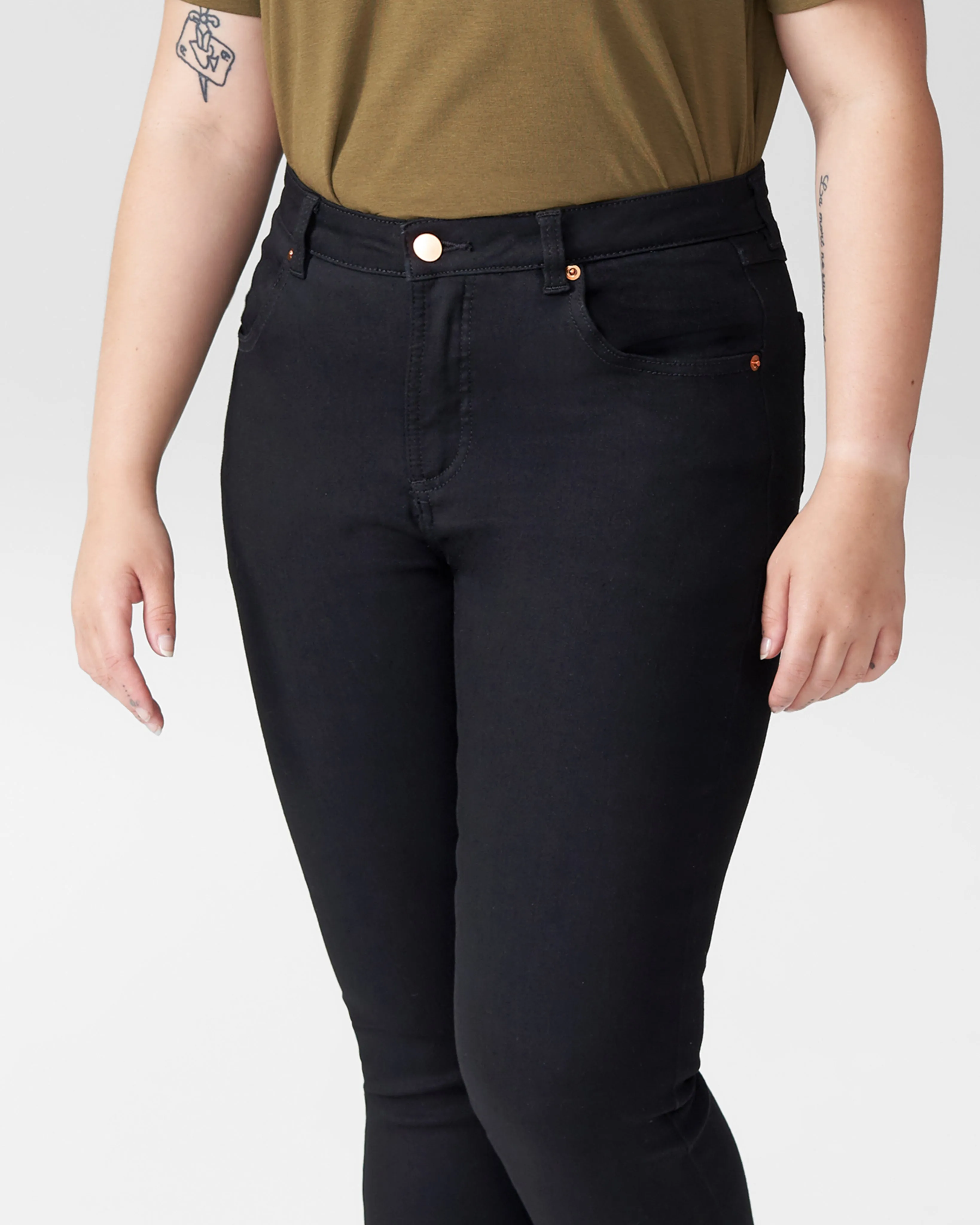 Seine High Rise Skinny Jeans Petite - Black sold by Universal Standard product image thumbnail 5