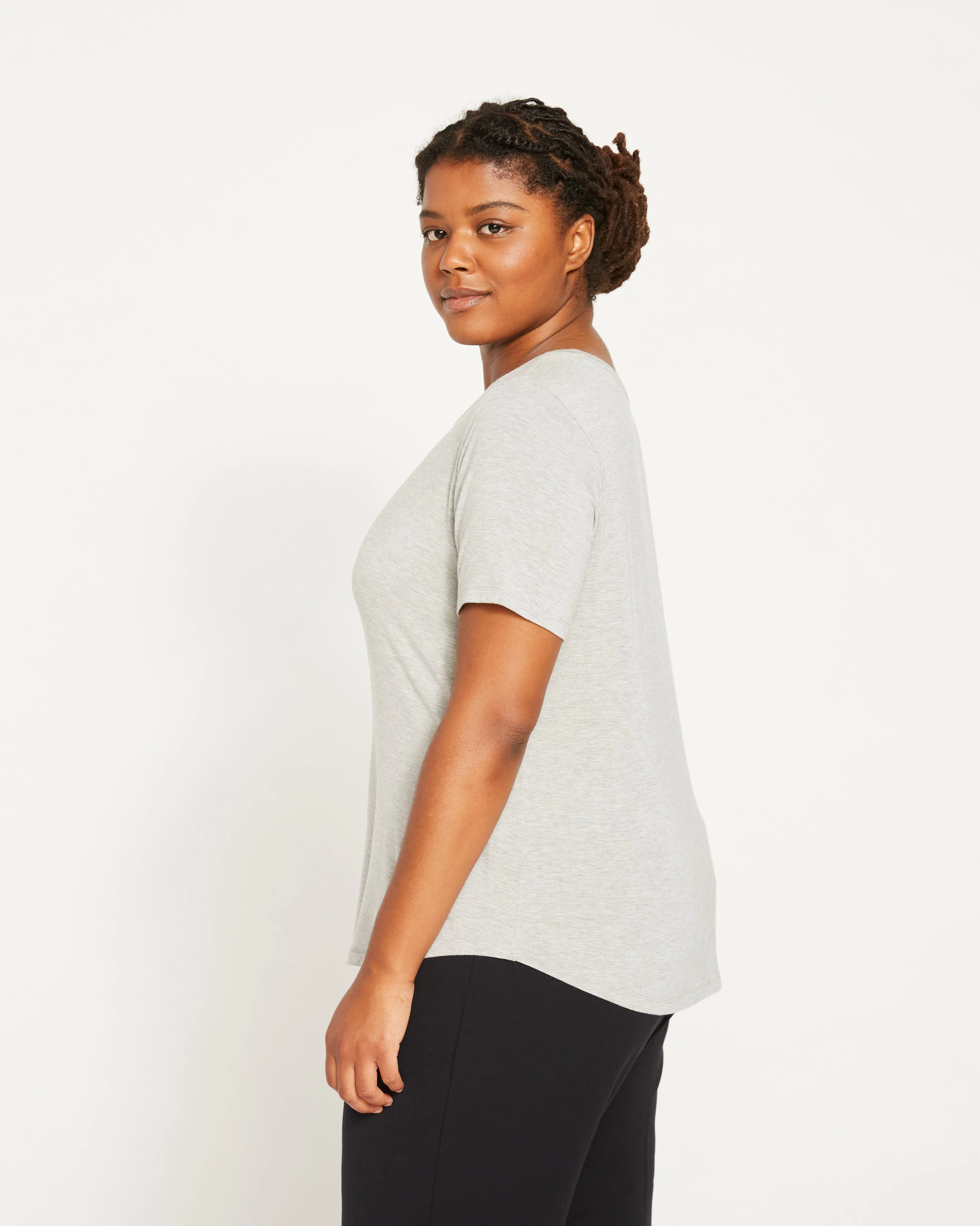 Free Tee Rex - Heather Grey sold by Universal Standard product image thumbnail 3