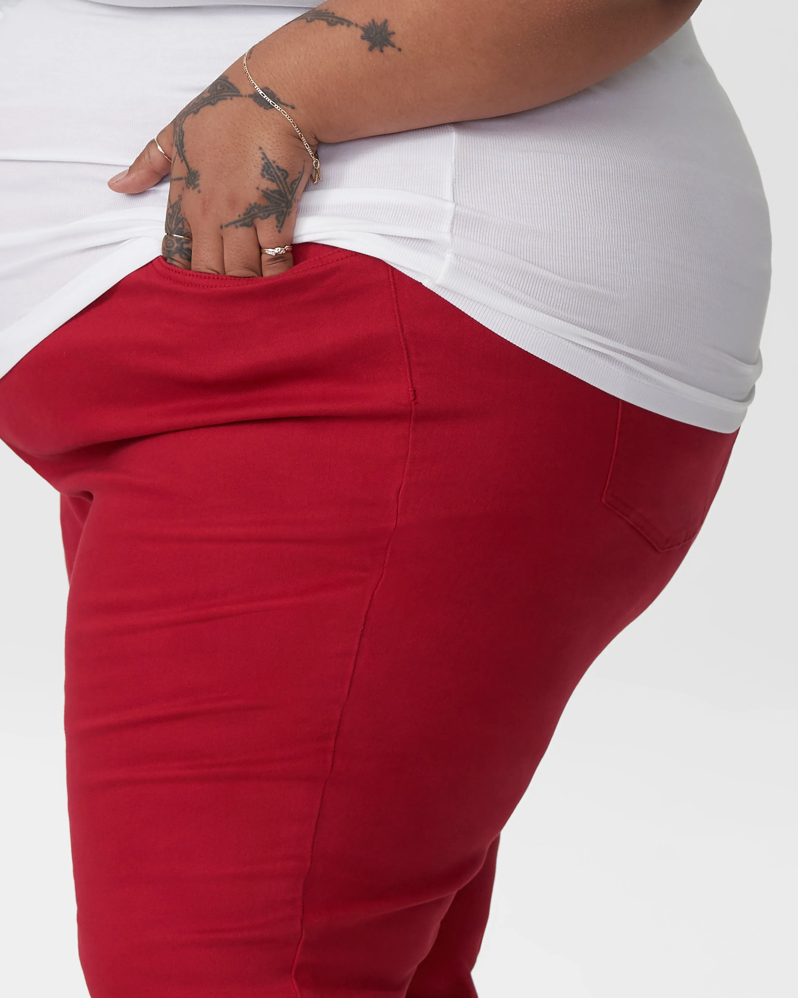 Seine High Rise Skinny Jeans 32 Inch - Red Dahlia sold by Universal Standard product image thumbnail 4