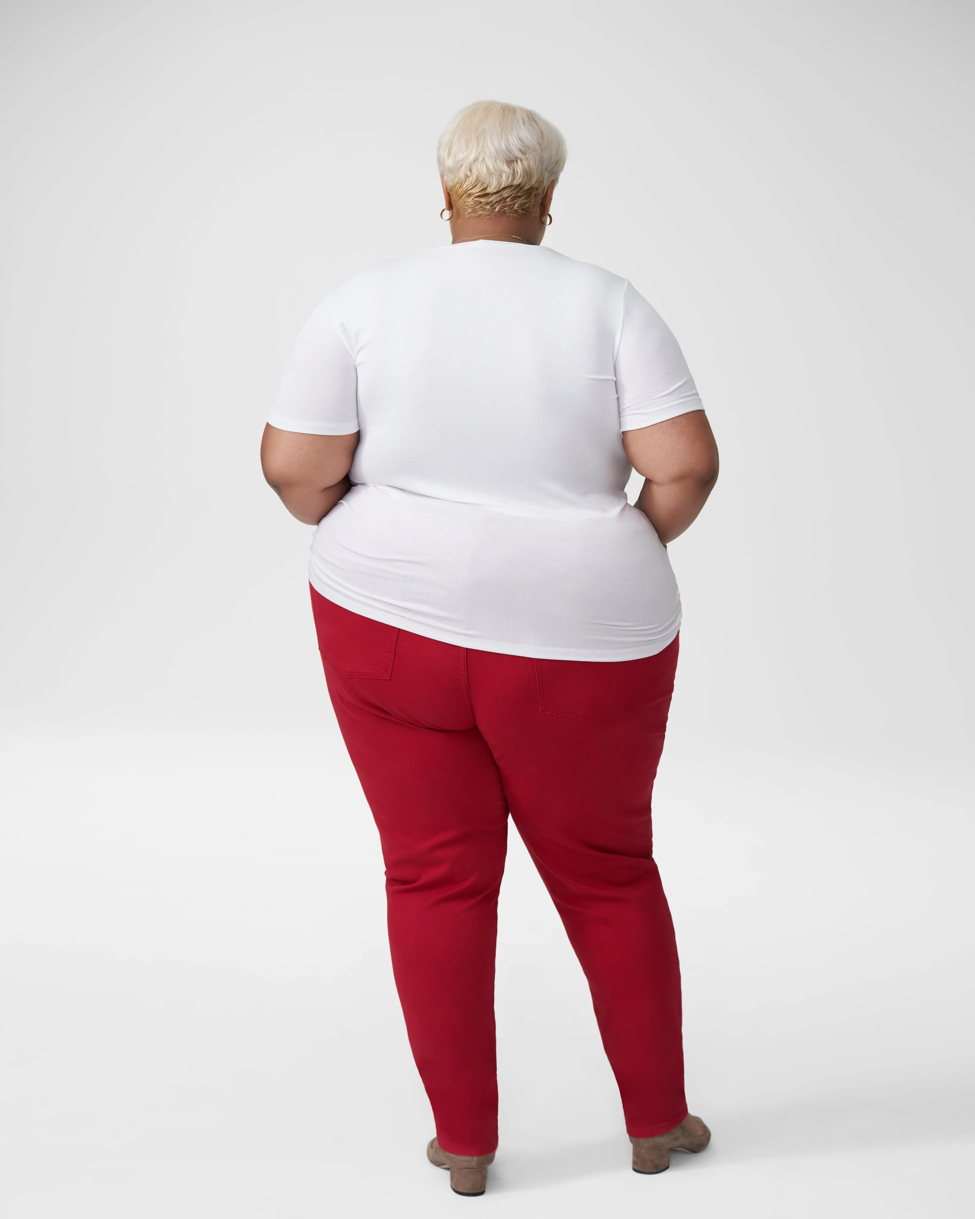 Seine High Rise Skinny Jeans 32 Inch - Red Dahlia sold by Universal Standard product image thumbnail 3