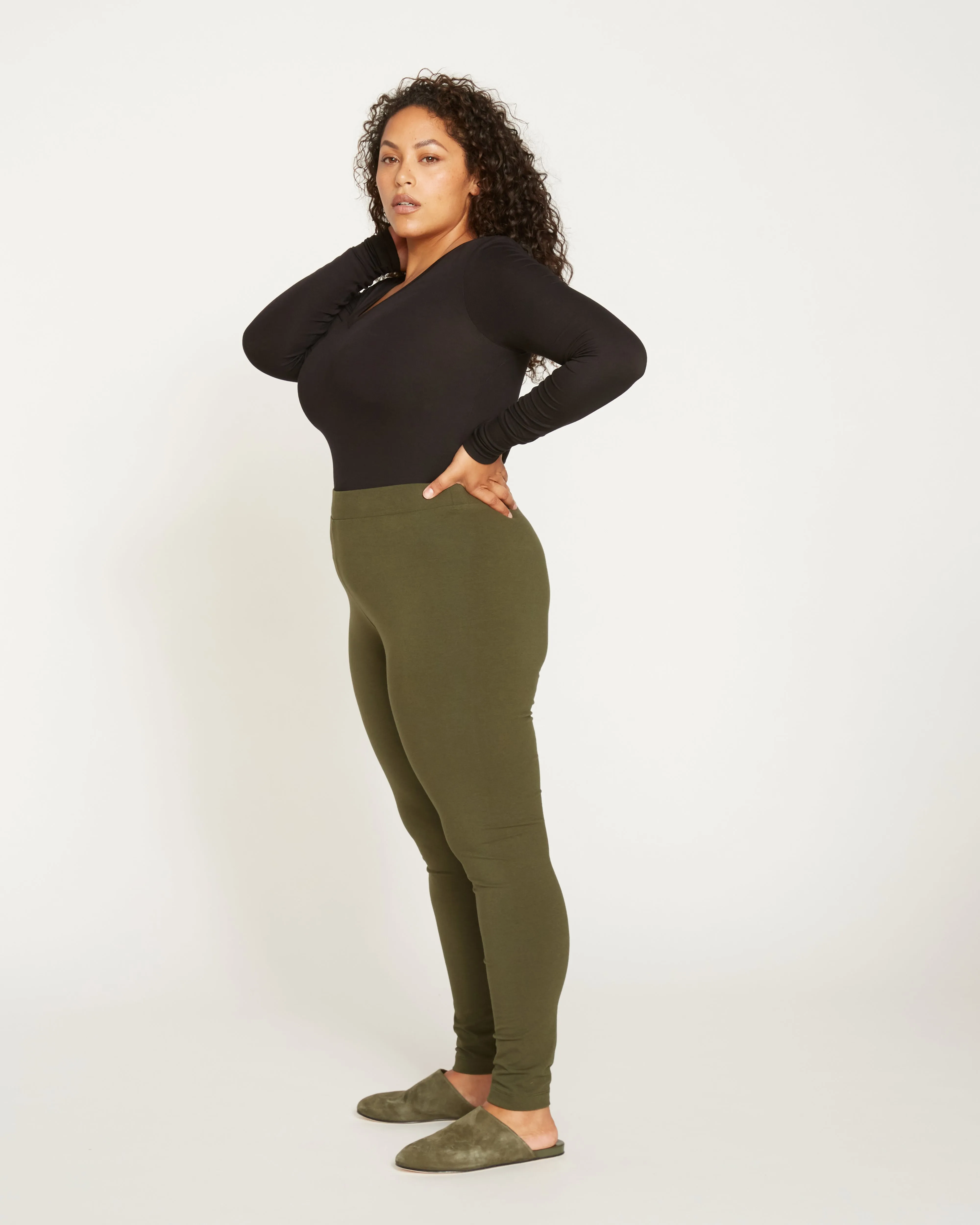 Roya Leggings 27 Inch - Olive sold by Universal Standard product image thumbnail 4