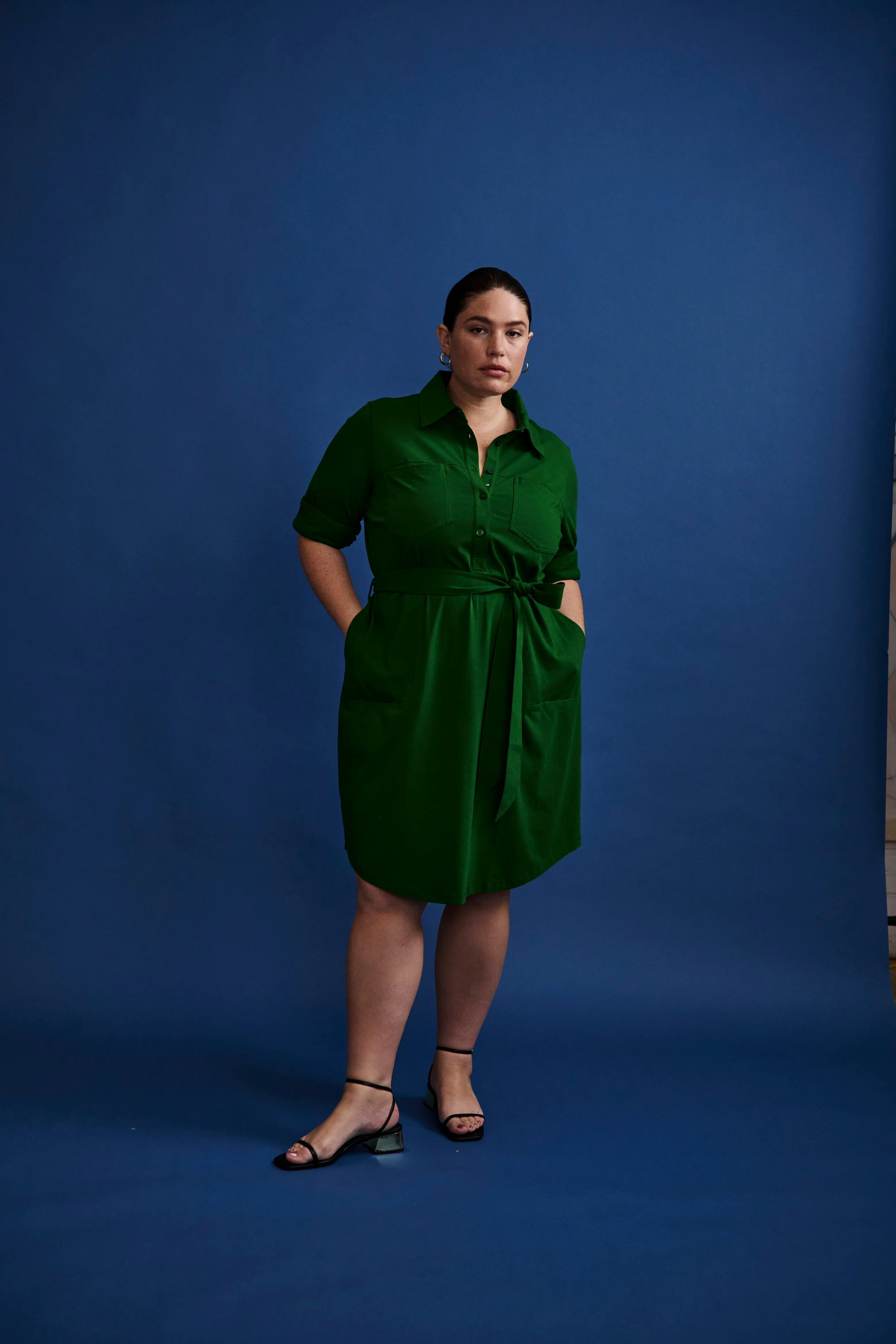Suffolk Pima Cotton Shirtdress - Jardin sold by Universal Standard product image thumbnail 2