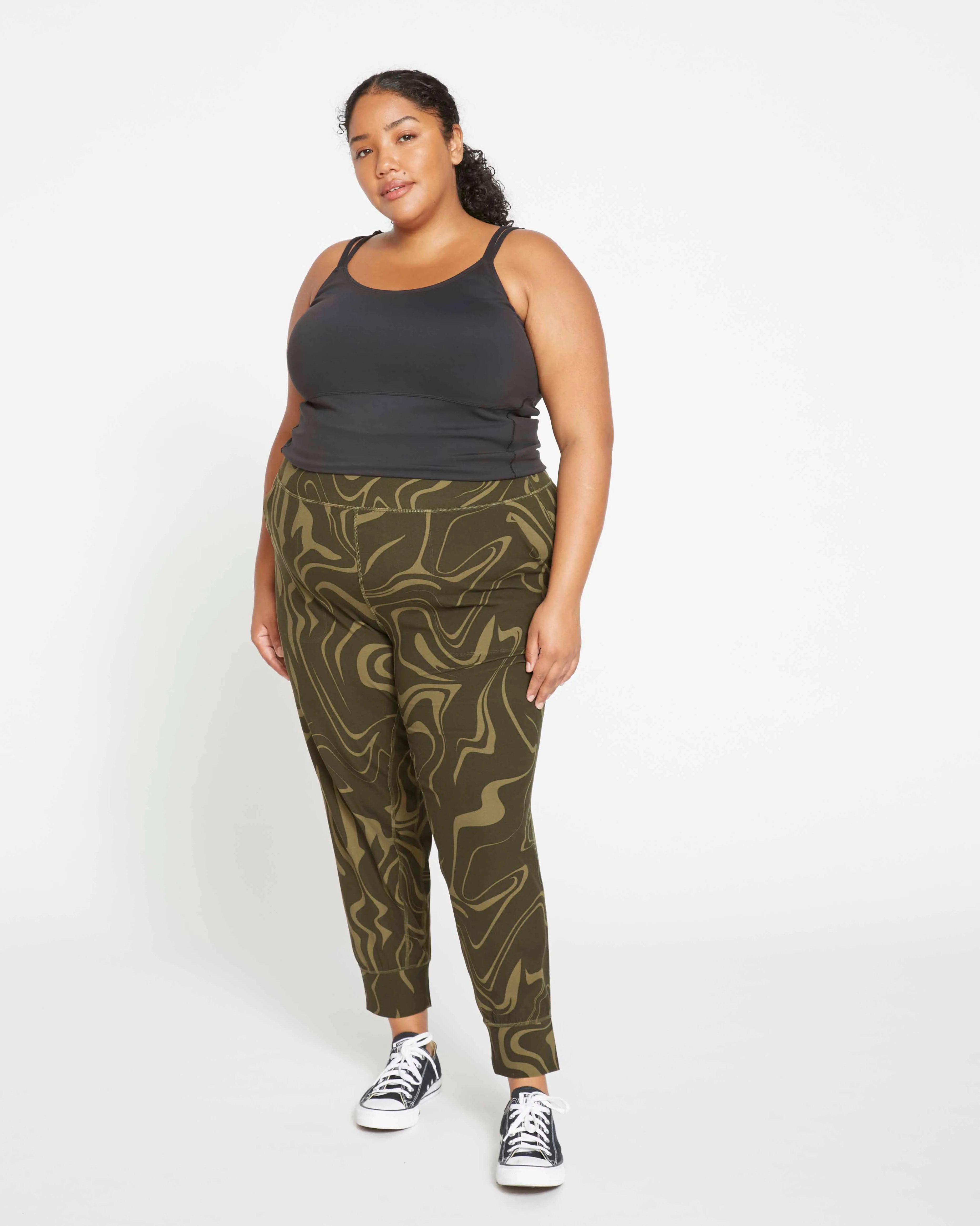 Cooper Motion Jogger - Matcha Latte Swirl sold by Universal Standard