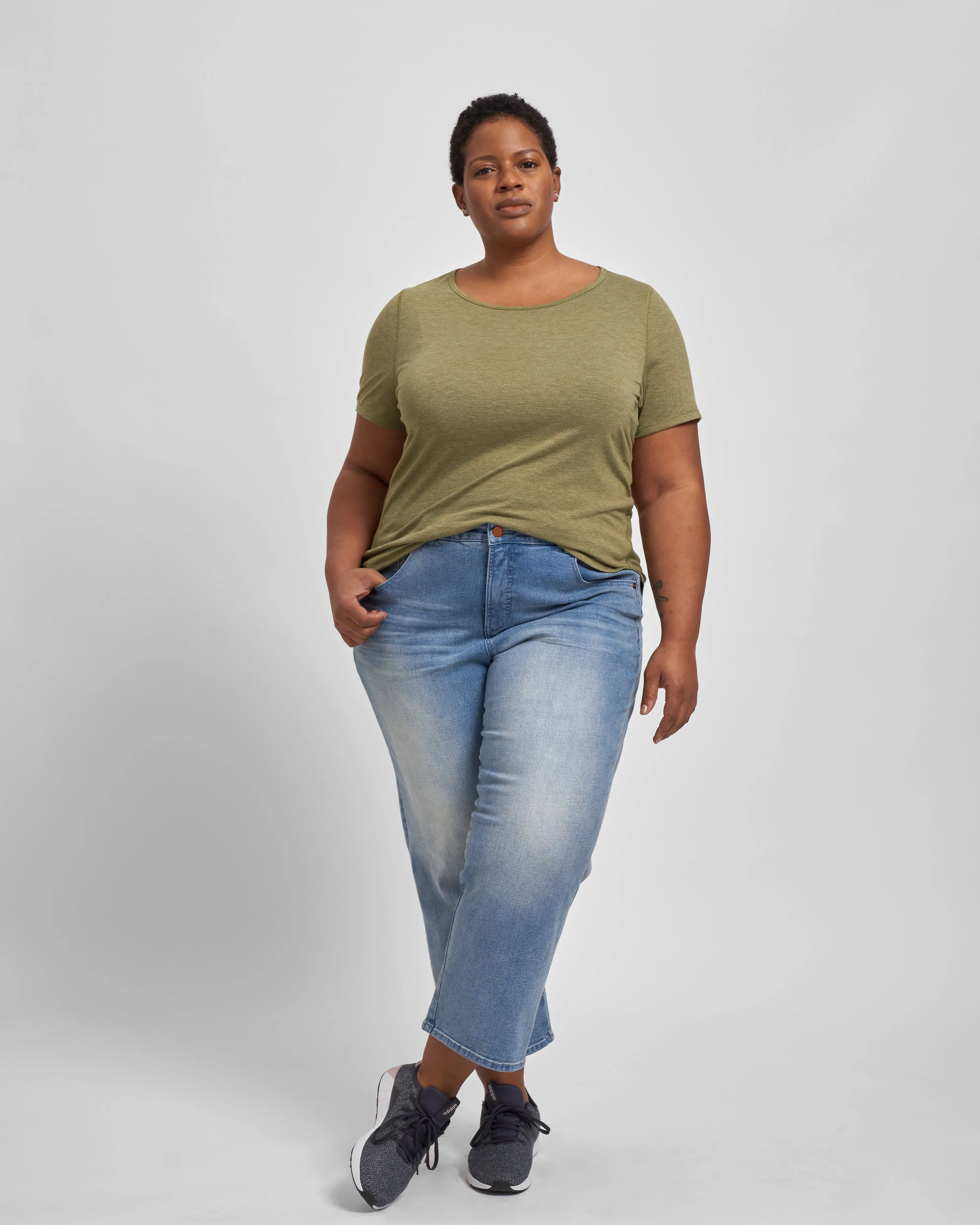 Mia Movement Tee - Heather Olive sold by Universal Standard product image thumbnail 3