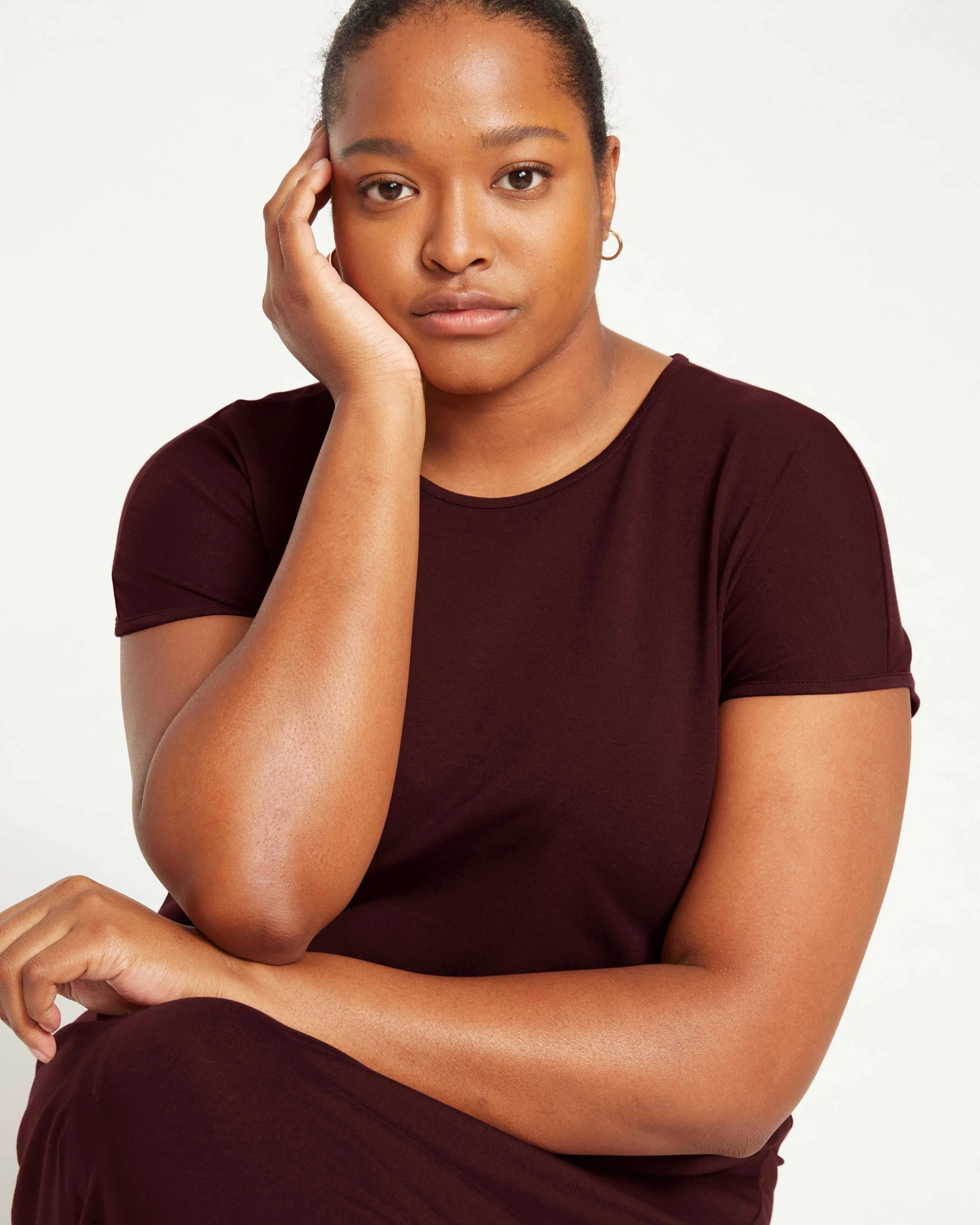 Iconic Geneva Dress - Black Cherry sold by Universal Standard product image thumbnail 2