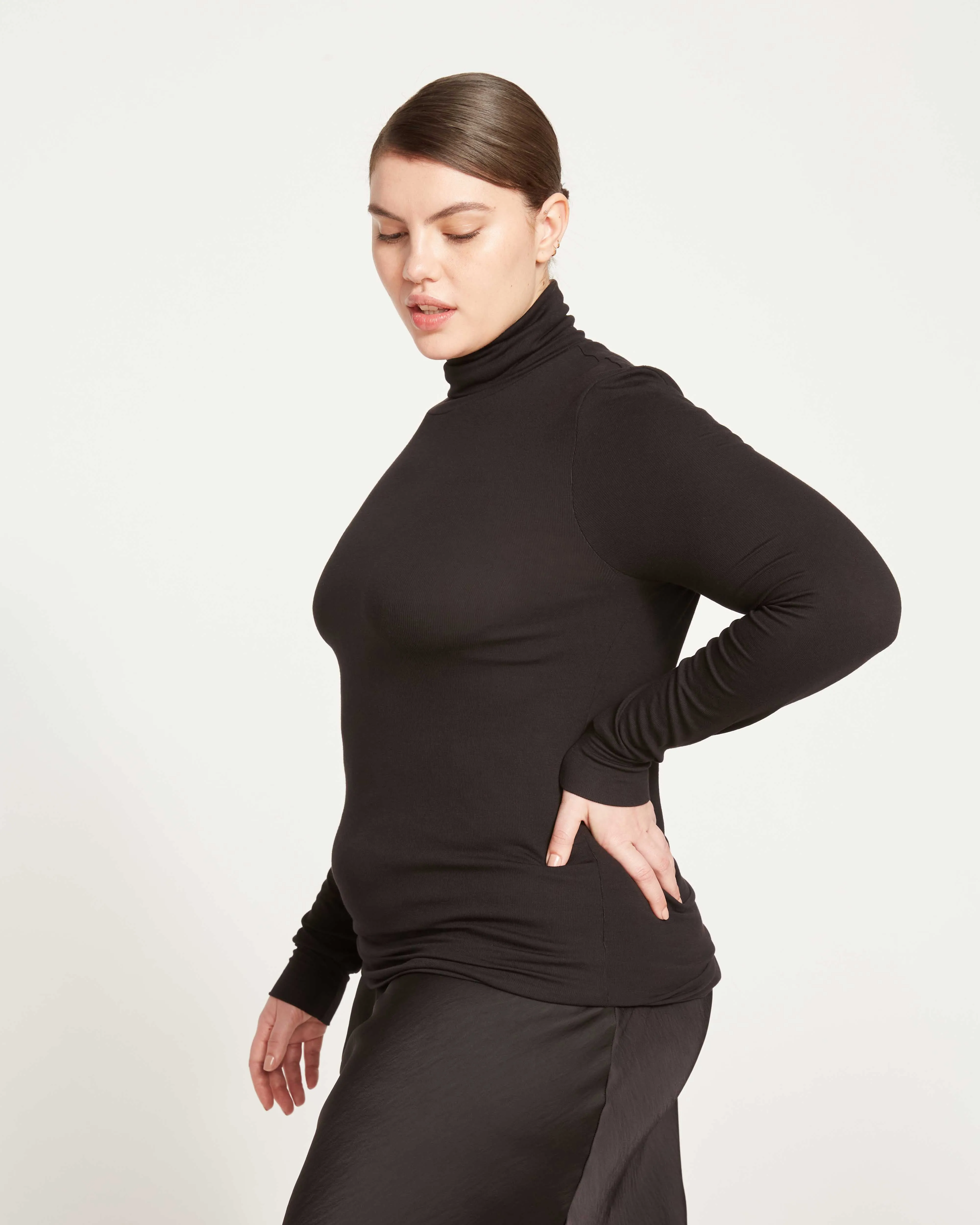 Foundation Turtleneck - Black sold by Universal Standard product image thumbnail 4