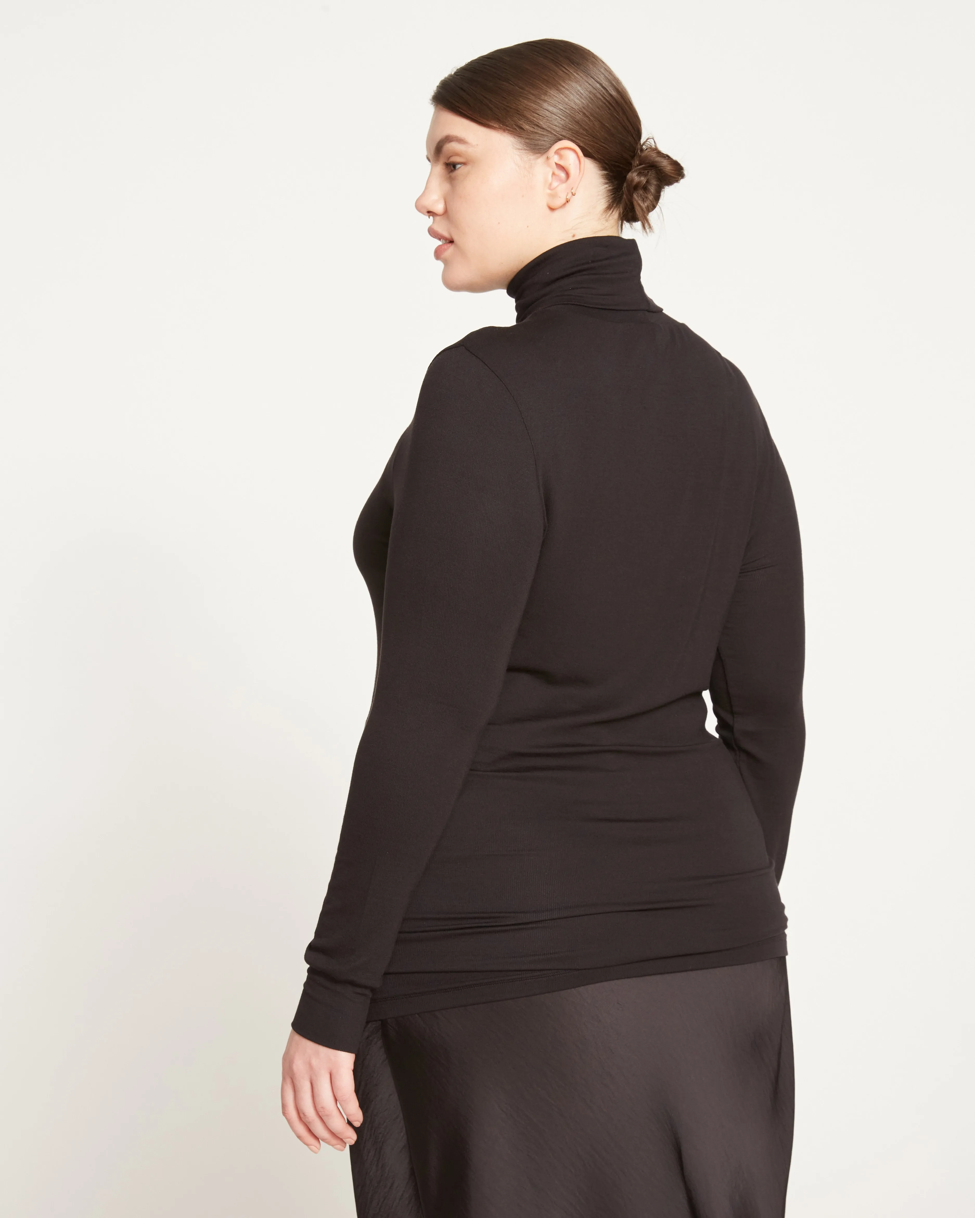 Foundation Turtleneck - Black sold by Universal Standard product image thumbnail 5