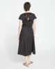 Louvre Bow Back Linen Dress - Black sold by Universal Standard
