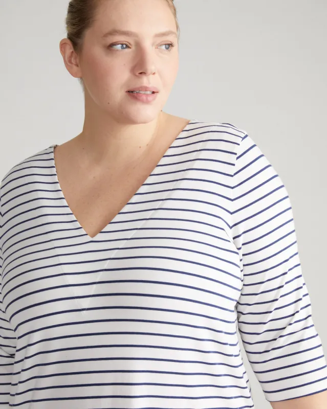UltimateS Aubrey Sleep Dress - Navy/White sold by Universal Standard