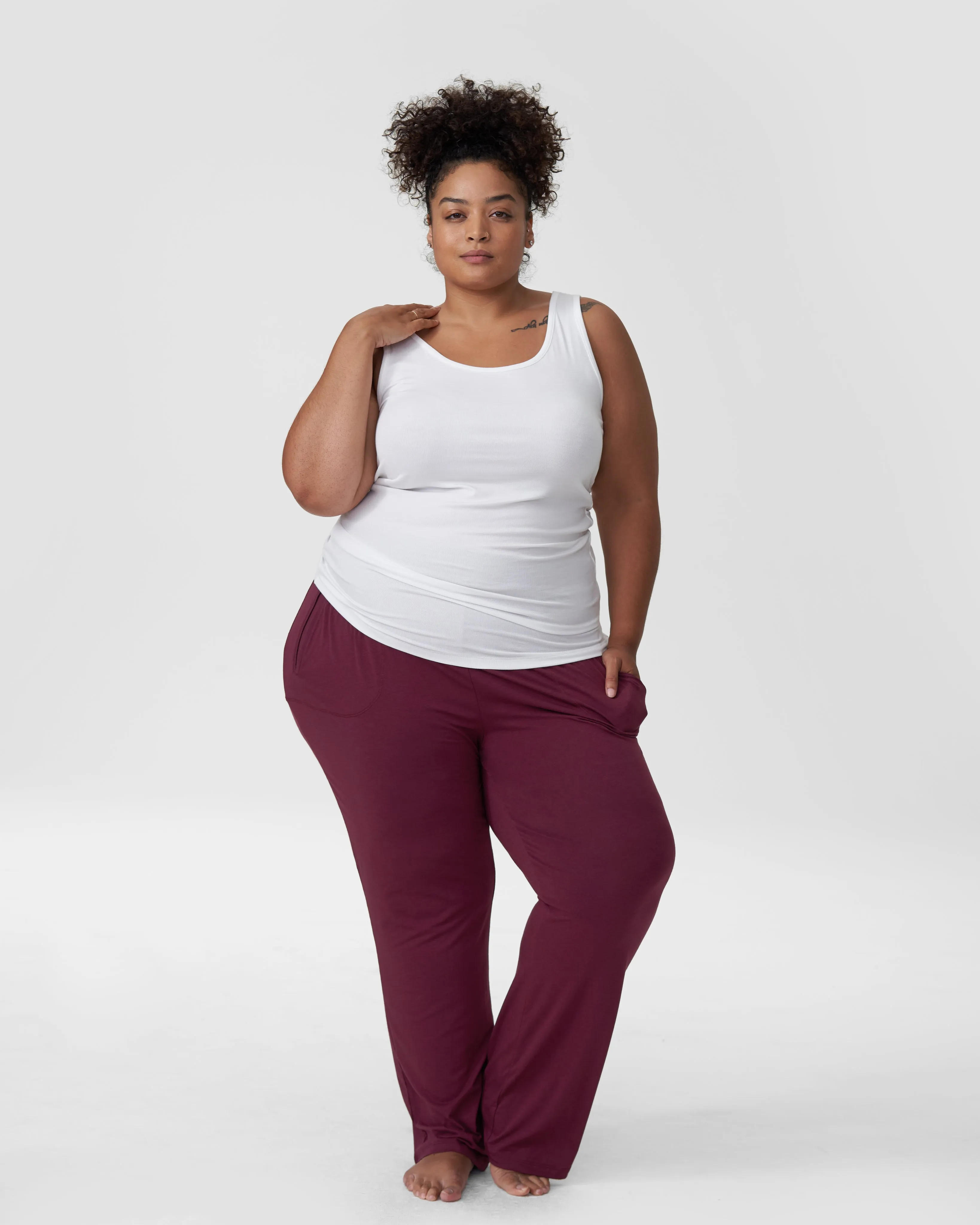 Mola Lounge Pants - Plum sold by Universal Standard