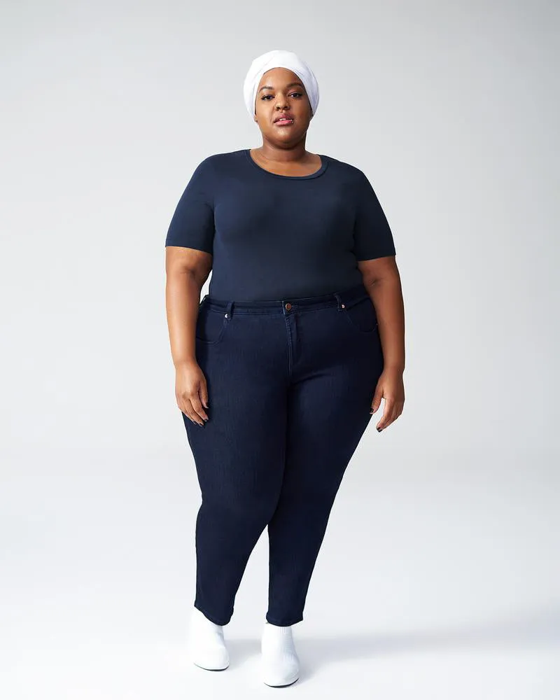 Foundation Short Sleeve Crew Neck Tee - Navy sold by Universal Standard