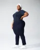 Foundation Short Sleeve Crew Neck Tee - Navy sold by Universal Standard