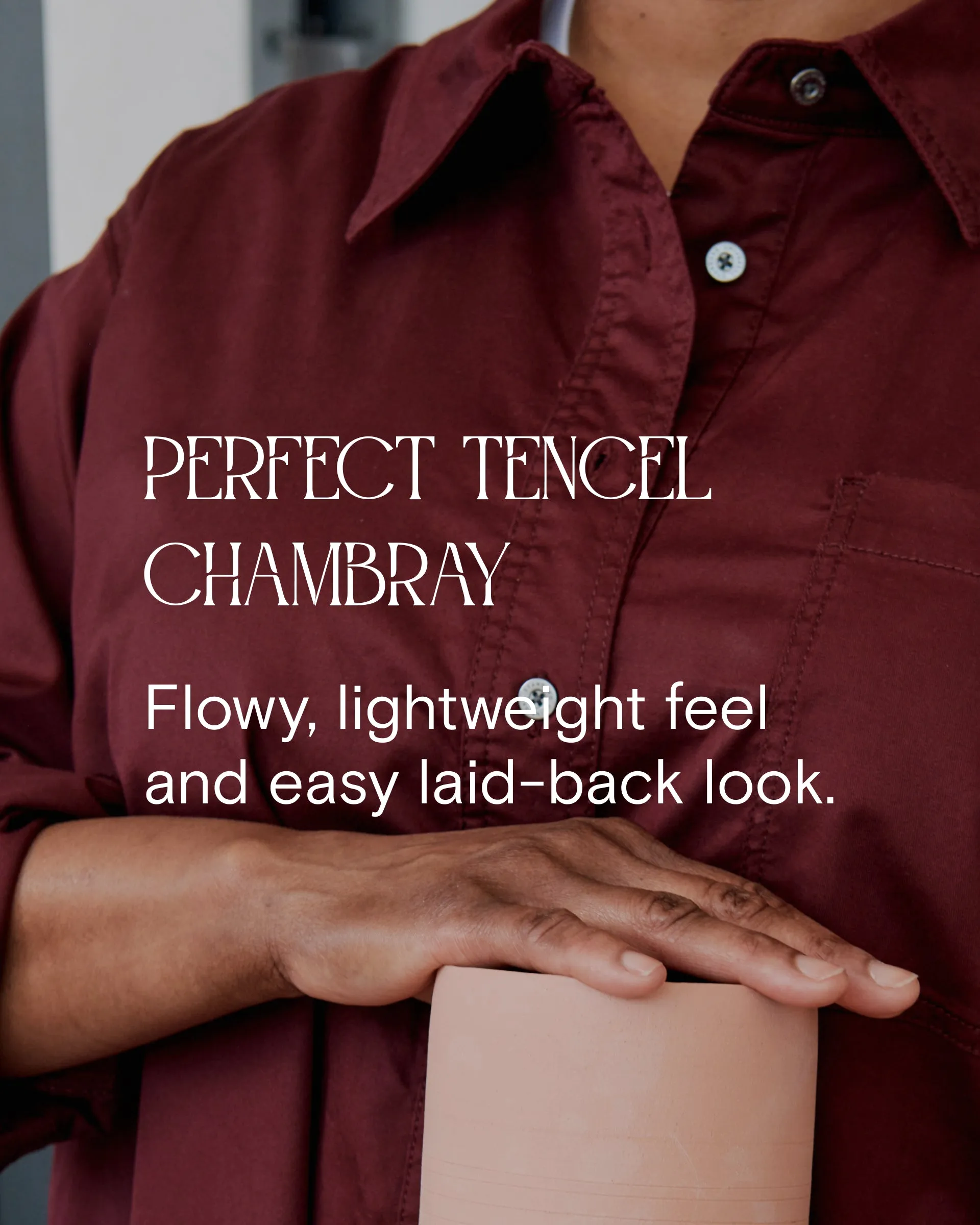 Perfect Tencel Chambray Flutter Hem Dress - Morning Blue sold by Universal Standard product image thumbnail 5
