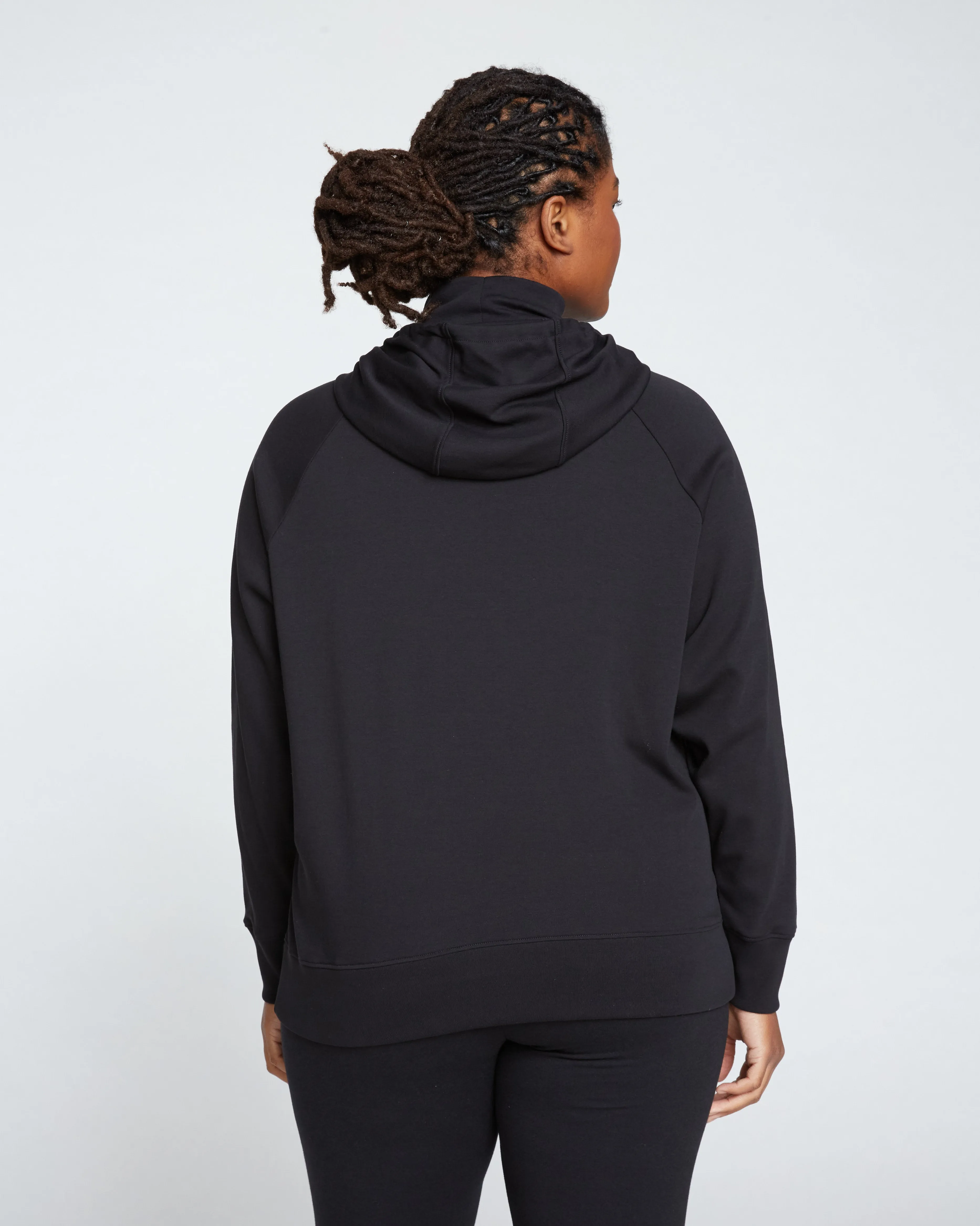 Fallon Funnel Neck Hoodie - Black sold by Universal Standard product image thumbnail 4