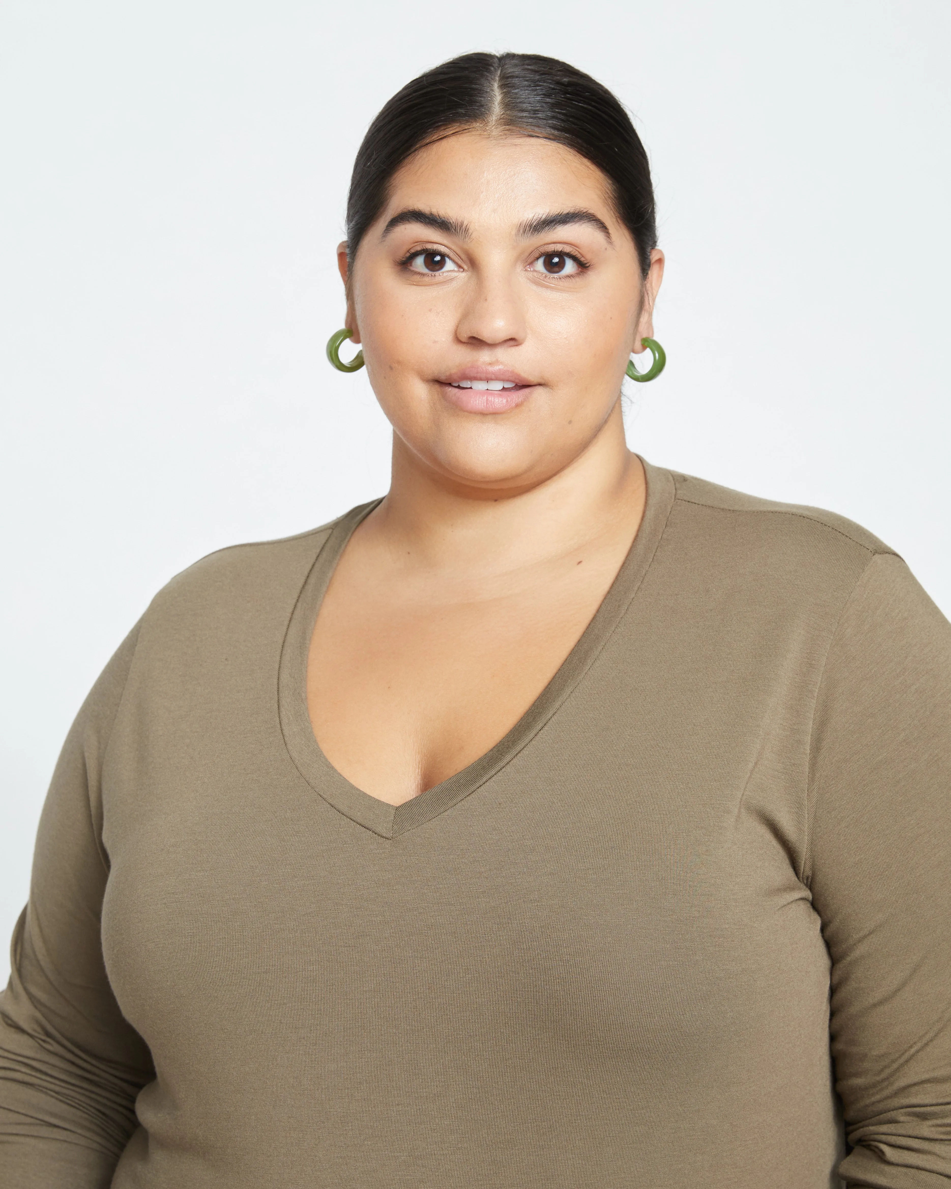 Long Sleeve V Rex - Crocodile sold by Universal Standard