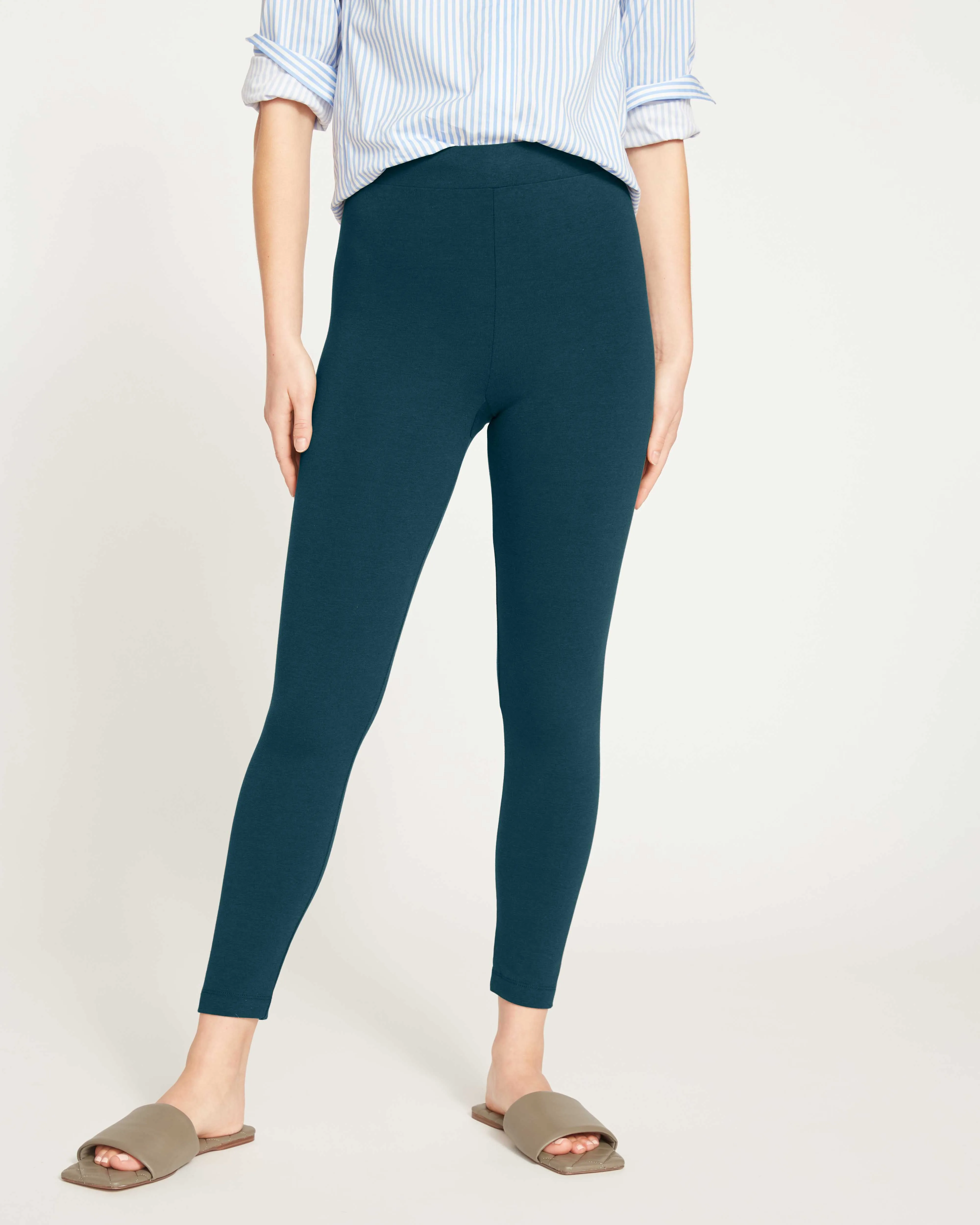 Roya Cropped Leggings 23 Inch - Deep Sea sold by Universal Standard product image thumbnail 2