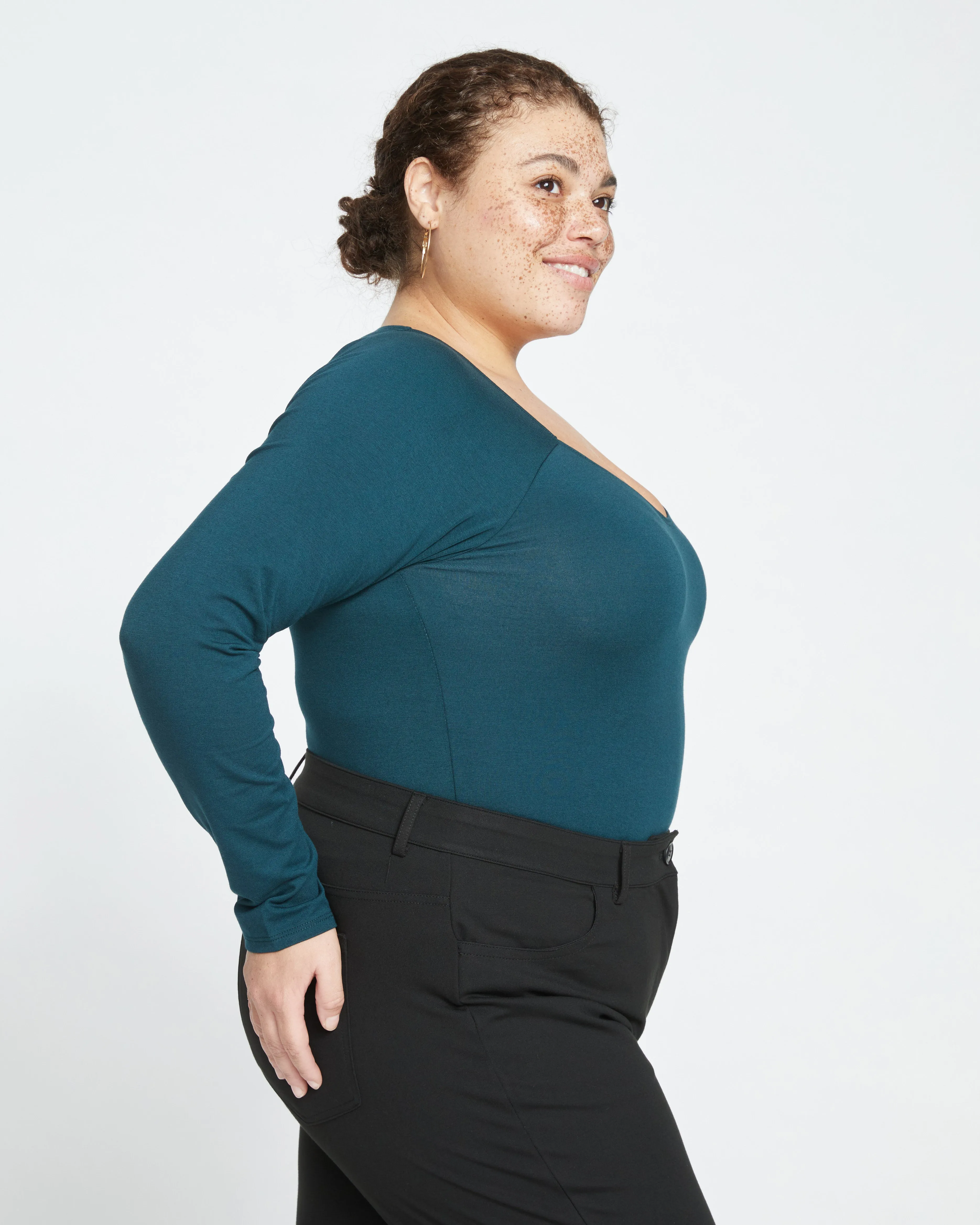 Roya Long Sleeve Bodysuit - Deep Sea sold by Universal Standard product image thumbnail 3