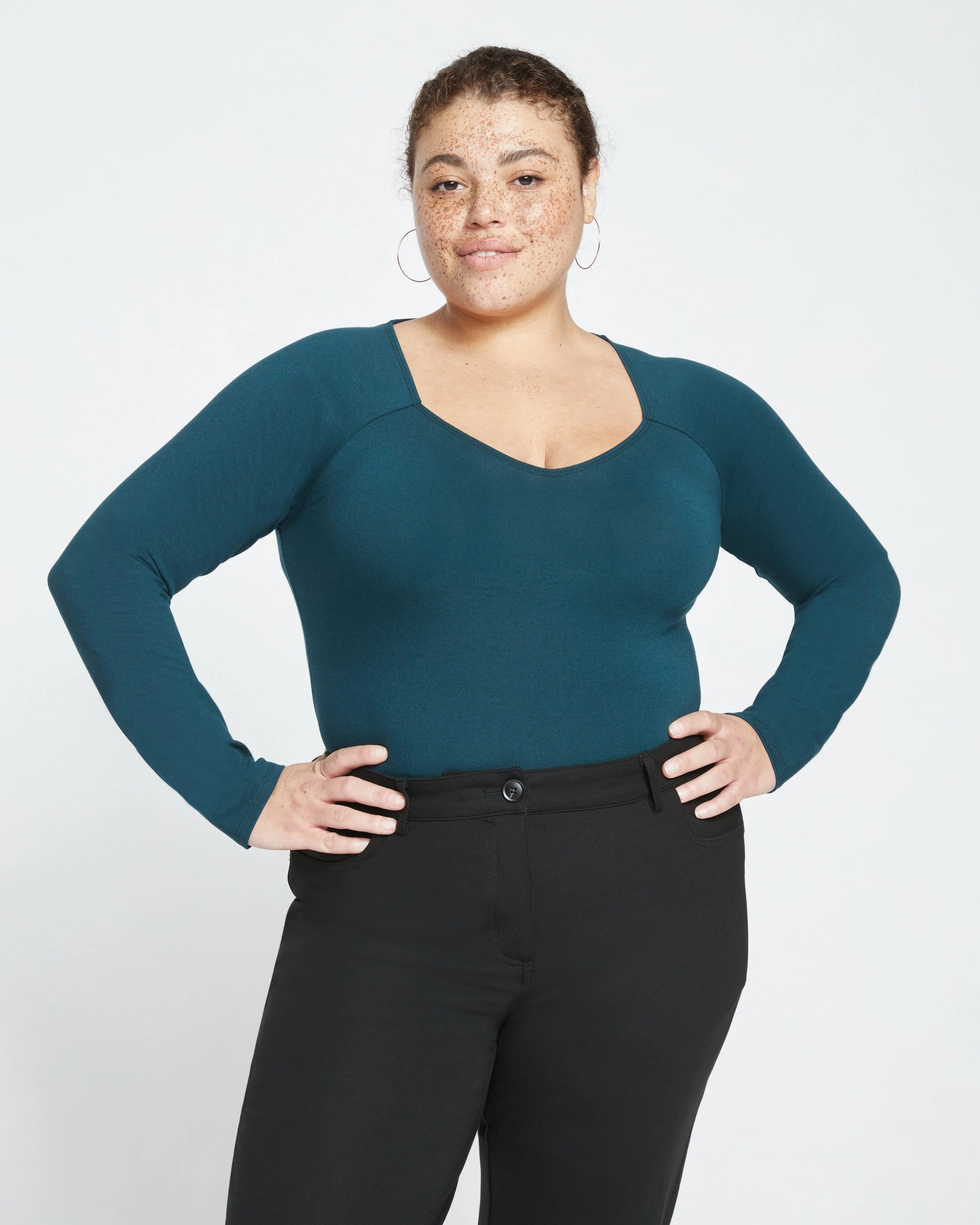 Roya Long Sleeve Bodysuit - Deep Sea sold by Universal Standard product image thumbnail 2