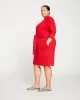 Classic Light Terry Tie Sweatshirt Dress - Red sold by Universal Standard