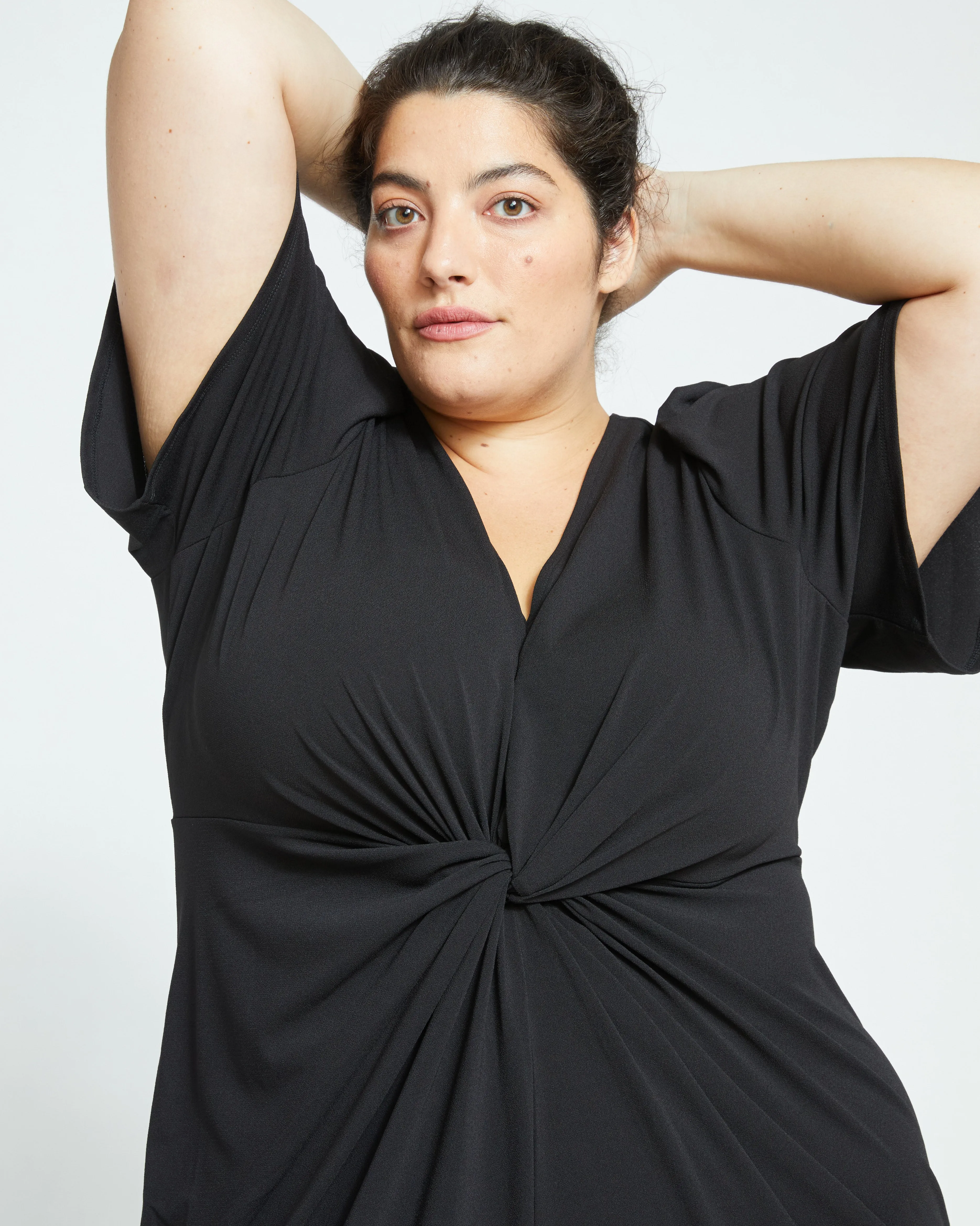 Movida Twist Capelet Dress - Black sold by Universal Standard product image thumbnail 2