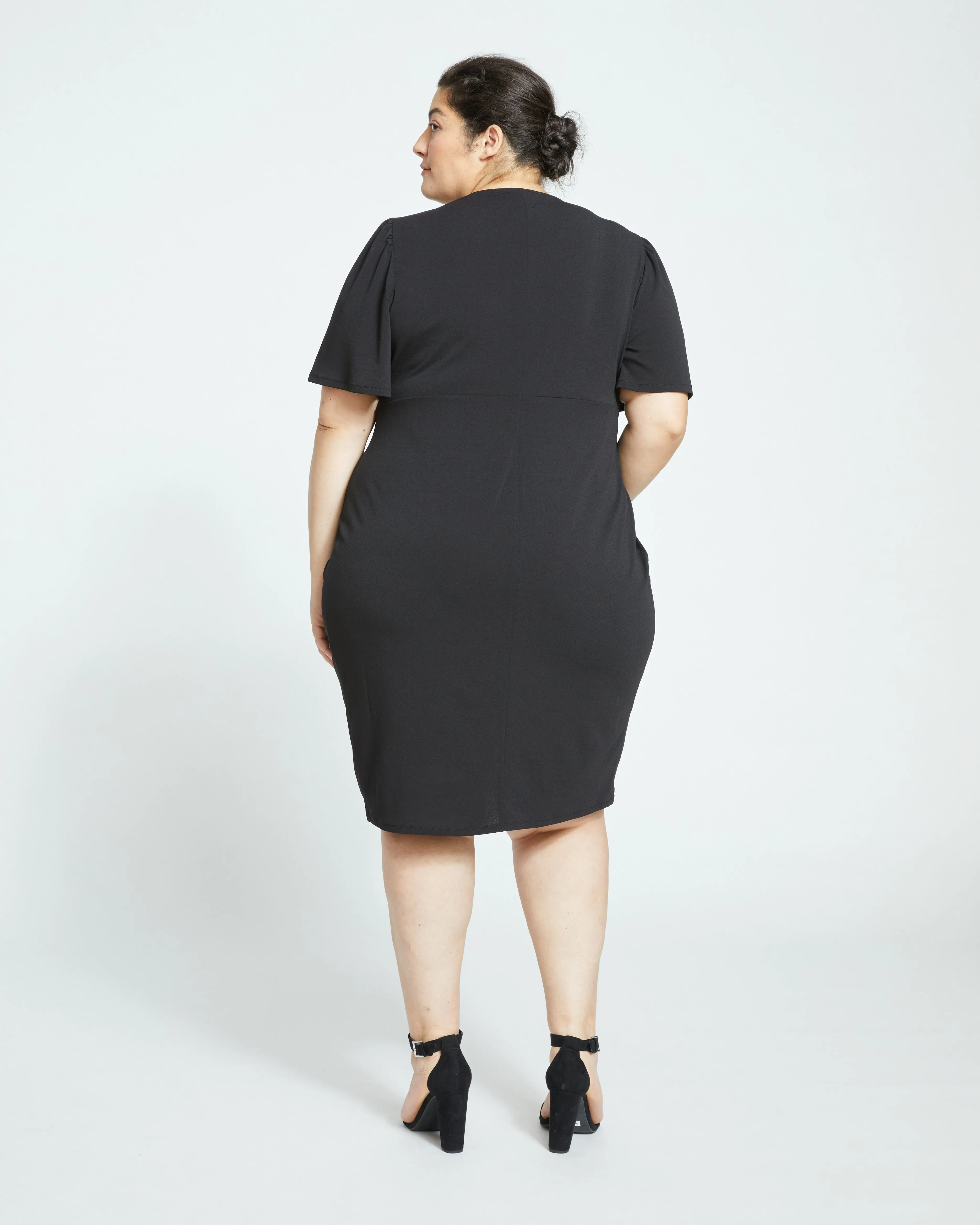 Movida Twist Capelet Dress - Black sold by Universal Standard product image thumbnail 4