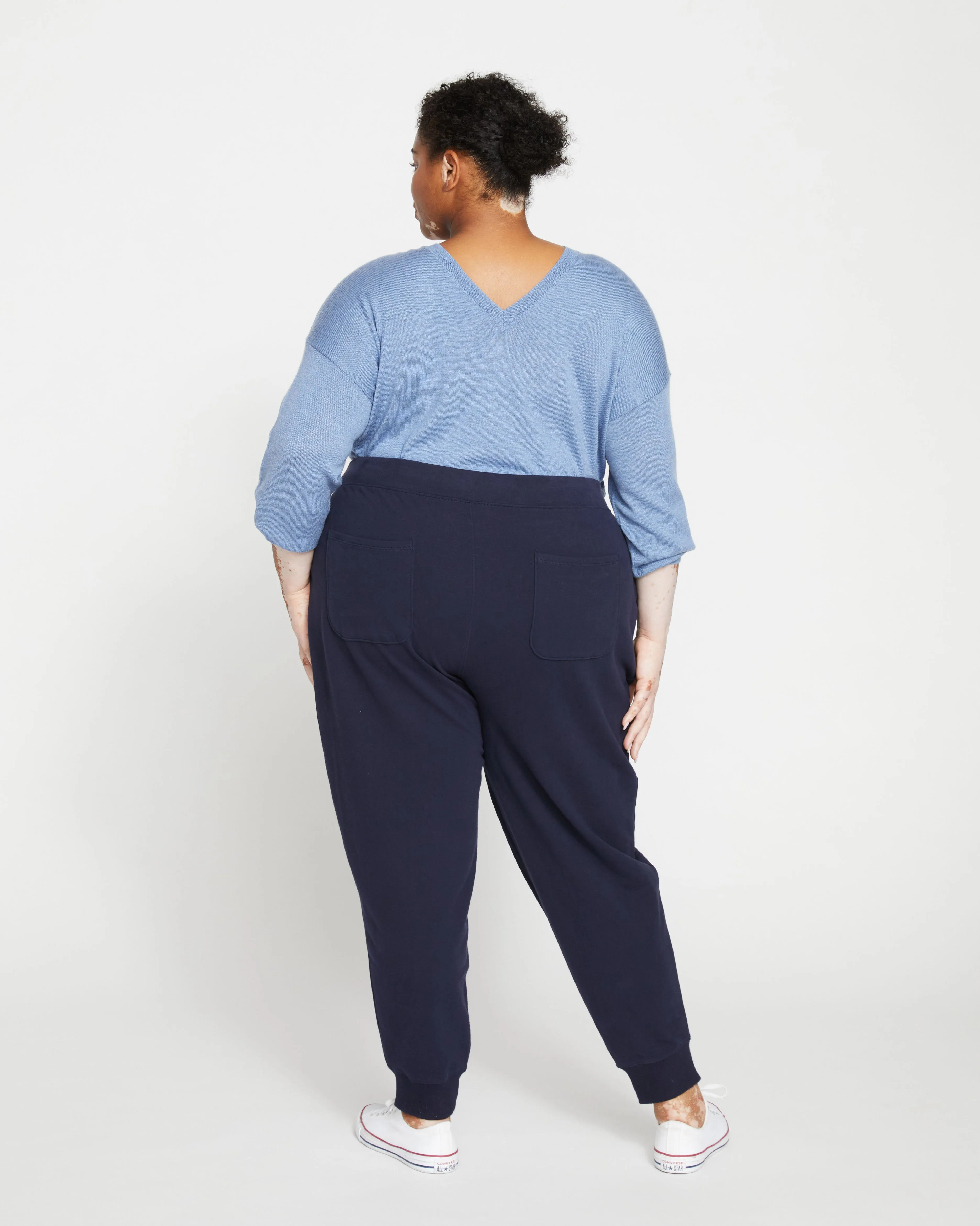 Peachy Terry Drawstring Jogger - Midnight sold by Universal Standard product image thumbnail 4
