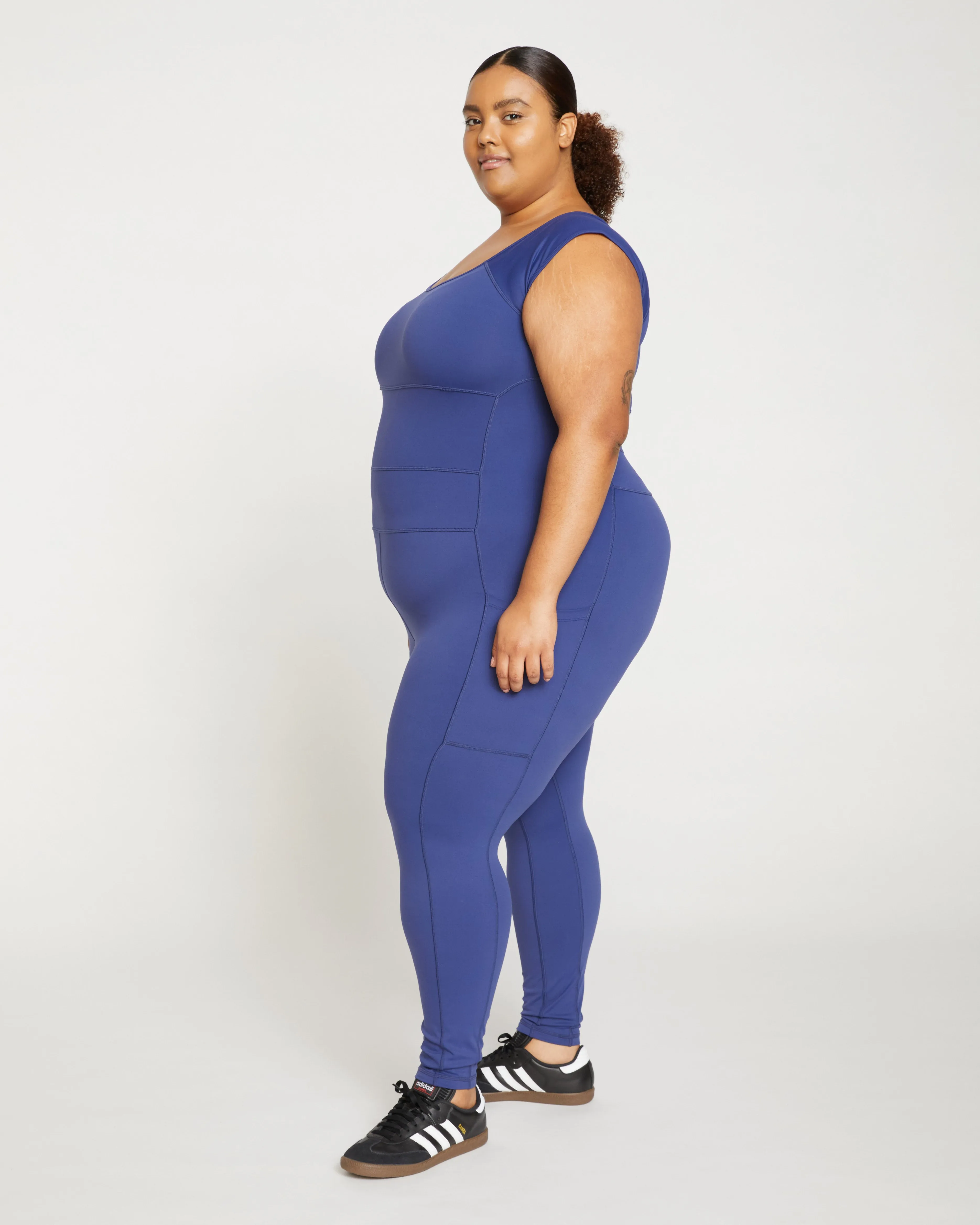 Next-to-Naked Cap Sleeve Bodysuit - Rich Cobalt sold by Universal Standard product image thumbnail 3