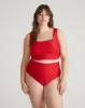 The Super High Bikini Bottom - Baywatch Red sold by Universal Standard