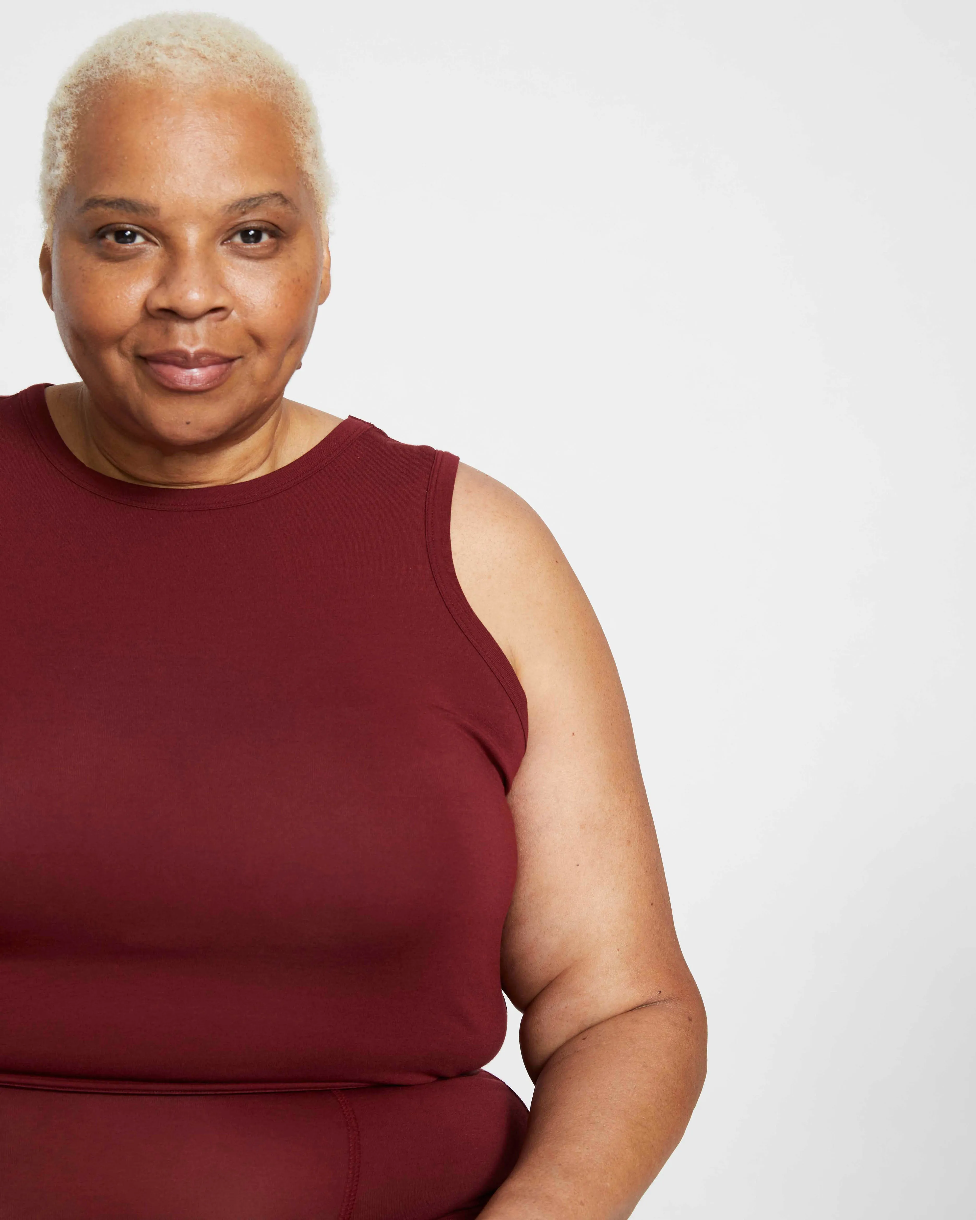 UltimateS Crop Tank - Brick Red sold by Universal Standard