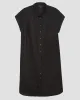 Dune Linen Shirtdress - Black sold by Universal Standard