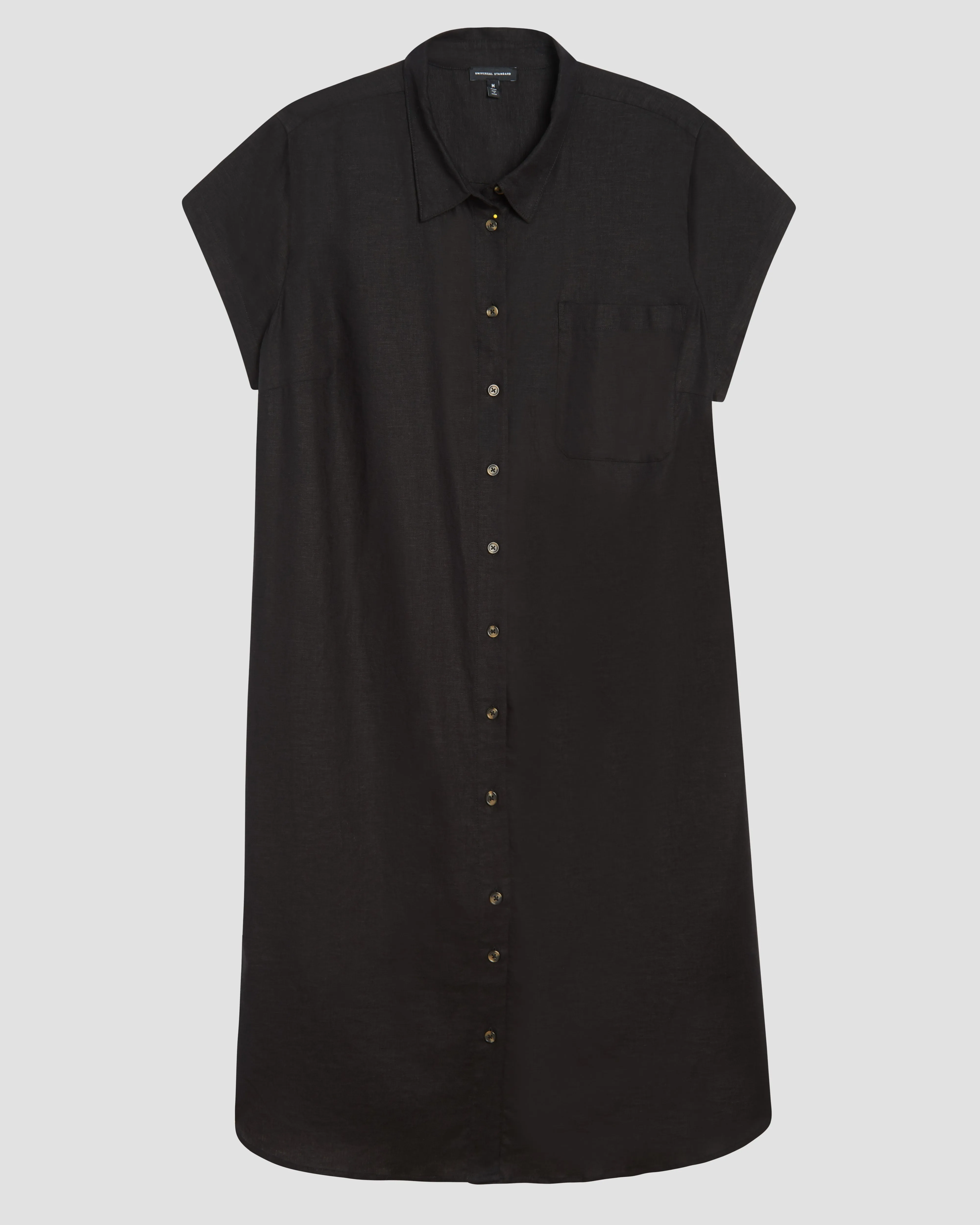 Dune Linen Shirtdress - Black sold by Universal Standard product image thumbnail 2