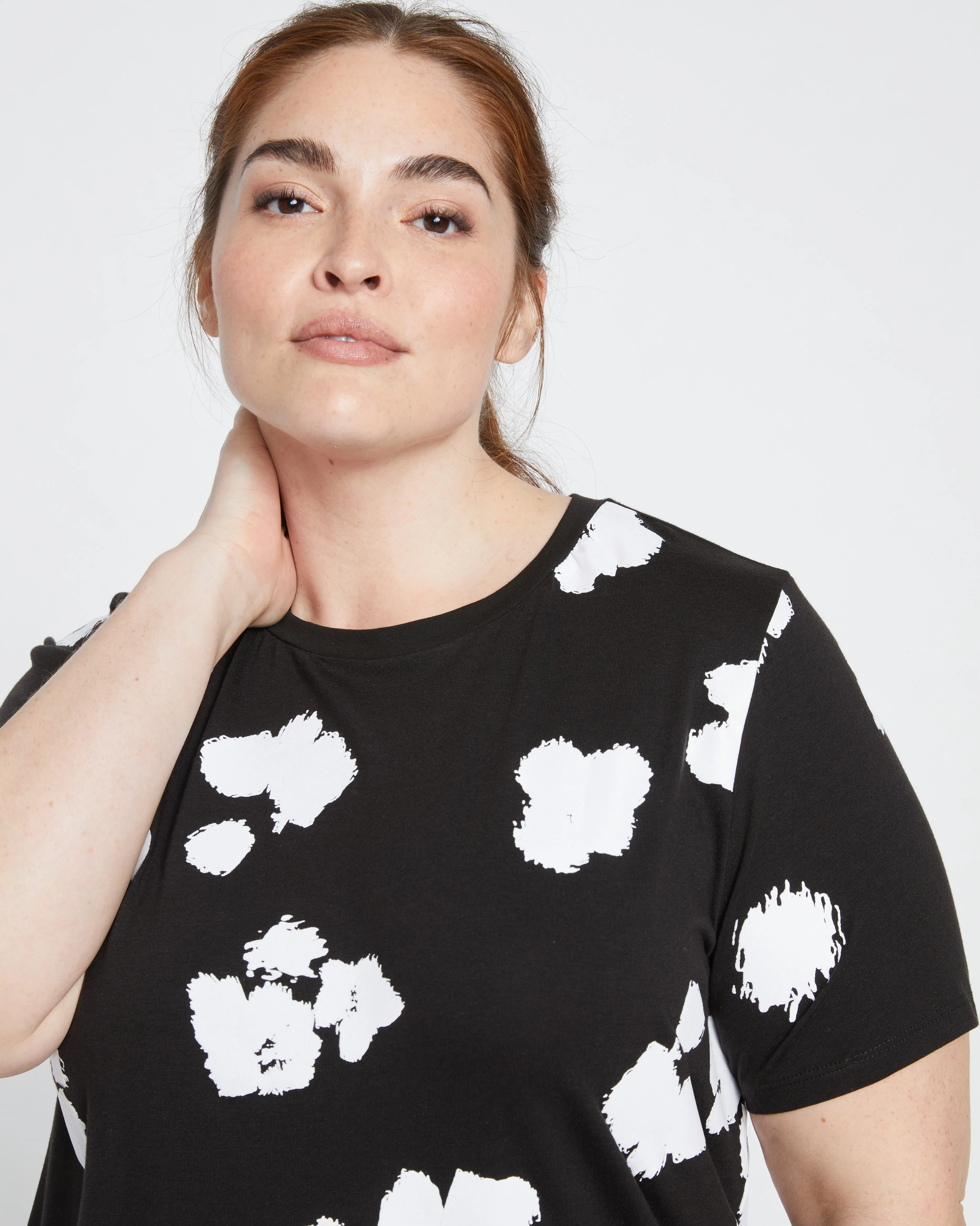 Tee Rex - Black with Painted Flowers sold by Universal Standard product image thumbnail 2