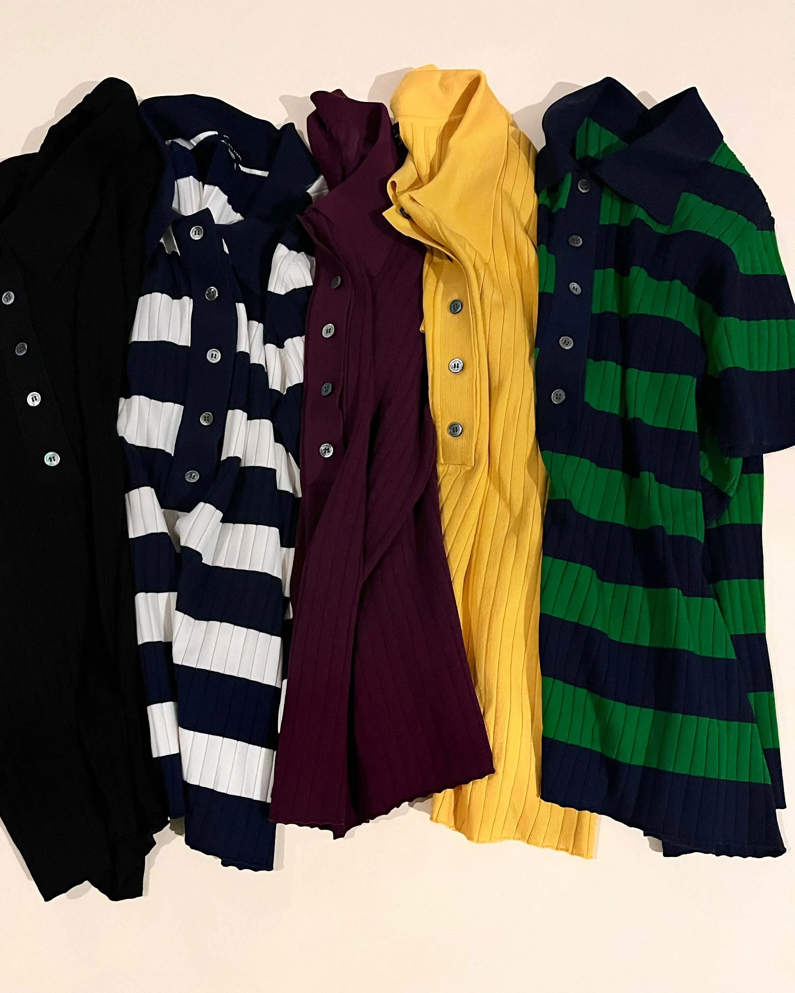 Jacqueline Short Sleeve Polo Sweater - Navy/Mineral Green sold by Universal Standard product image thumbnail 5