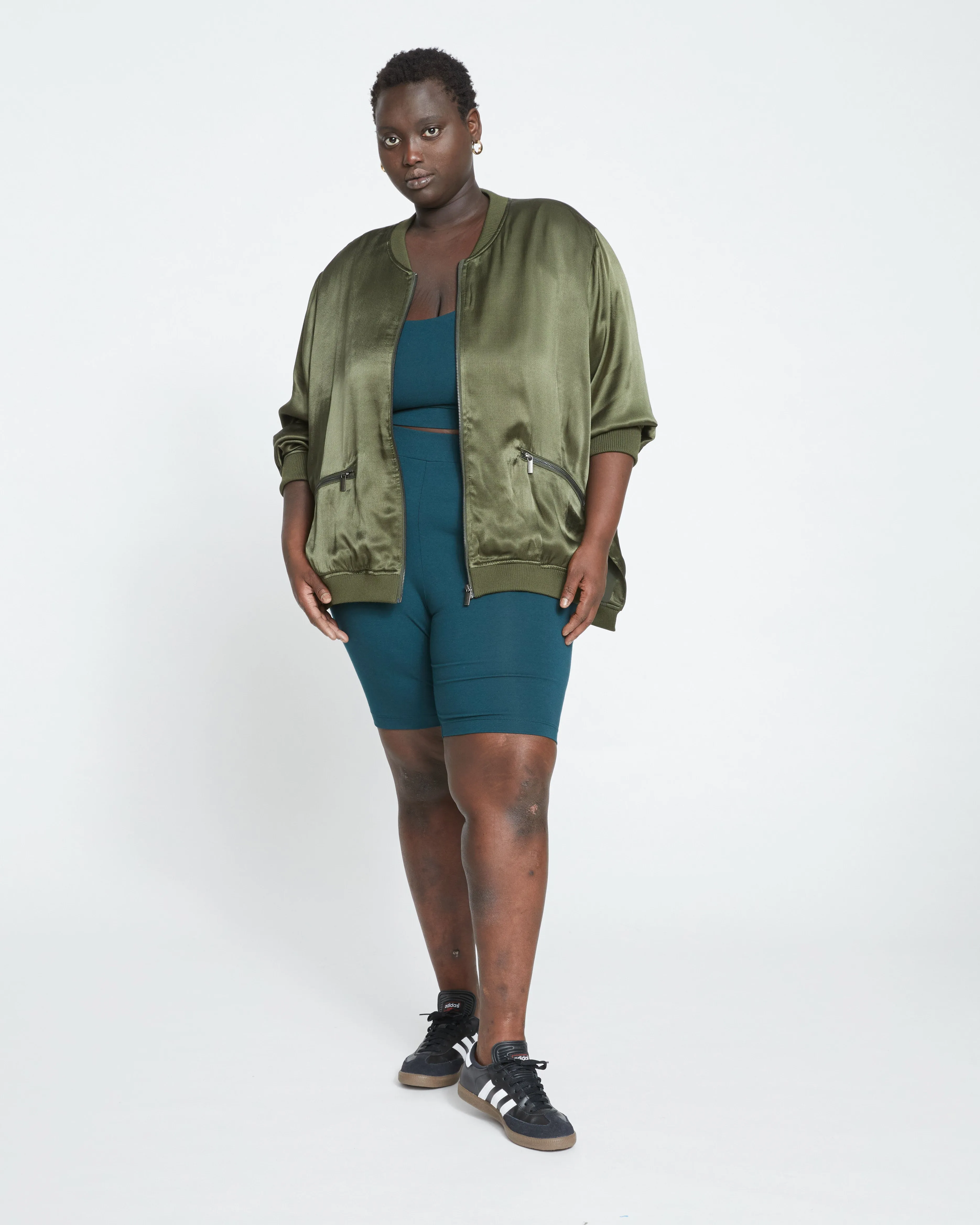 Satin Bomber Jacket - Nori sold by Universal Standard product image thumbnail 2