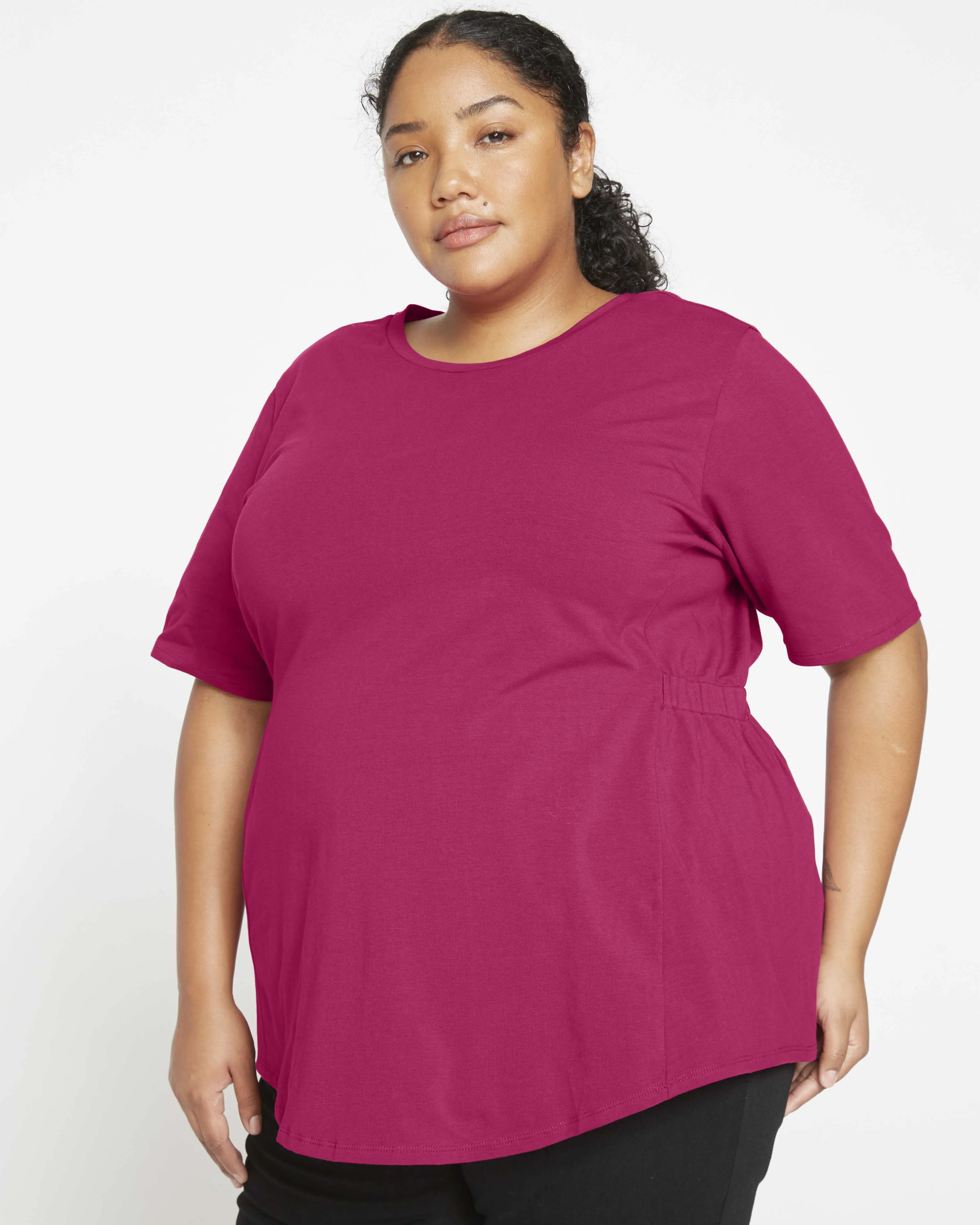 Afternoon Tee - Fuchsia sold by Universal Standard product image thumbnail 4