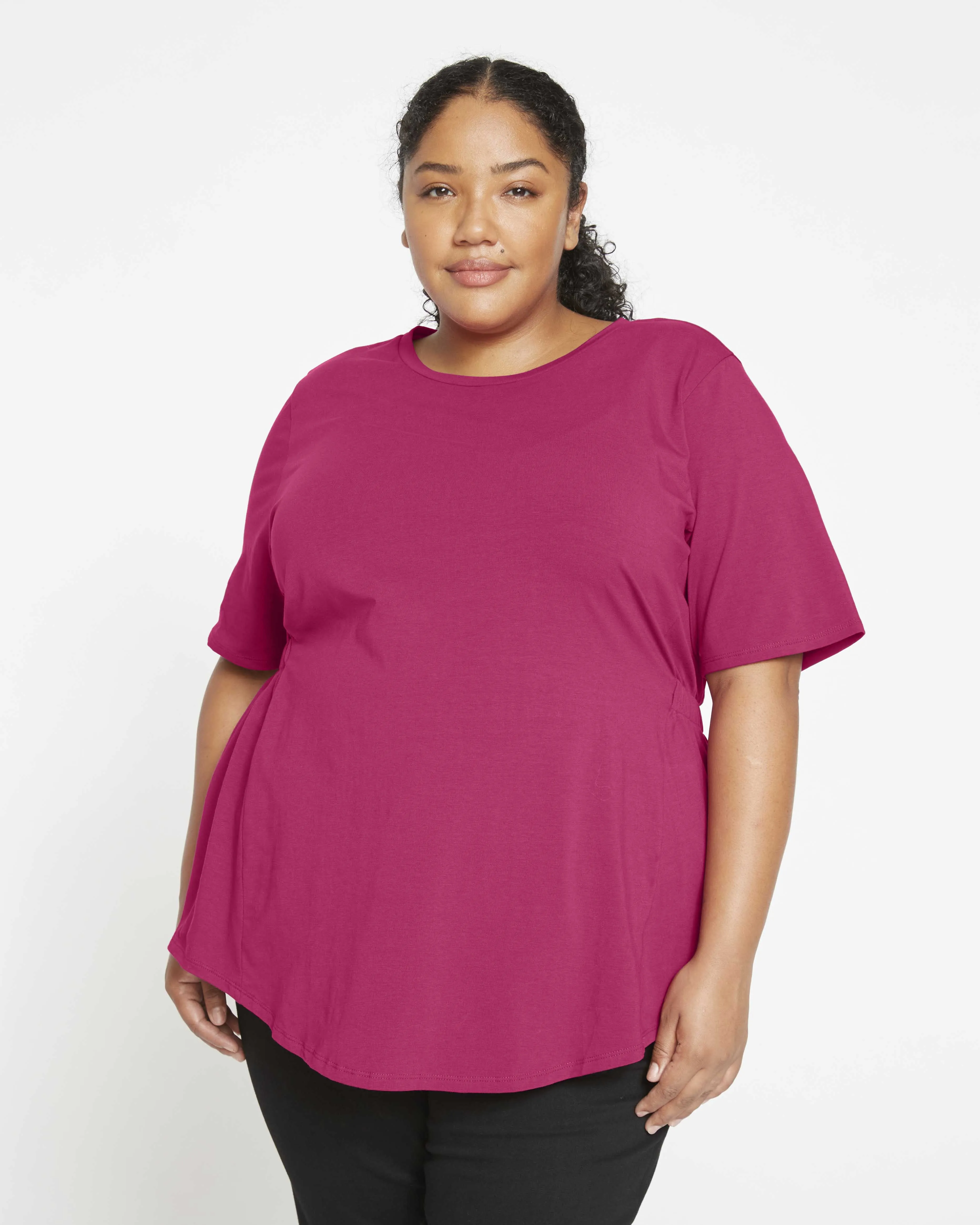 Afternoon Tee - Fuchsia sold by Universal Standard product image thumbnail 3