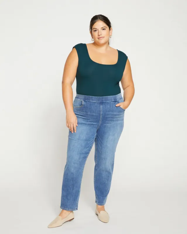 ComfortDenim Stovepipe Jeans 28 Inch - Western Blue Wash sold by Universal Standard