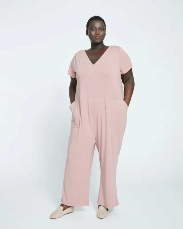 UltimateS Jemma V Neck Jumpsuit - Petal Purple sold by Universal Standard