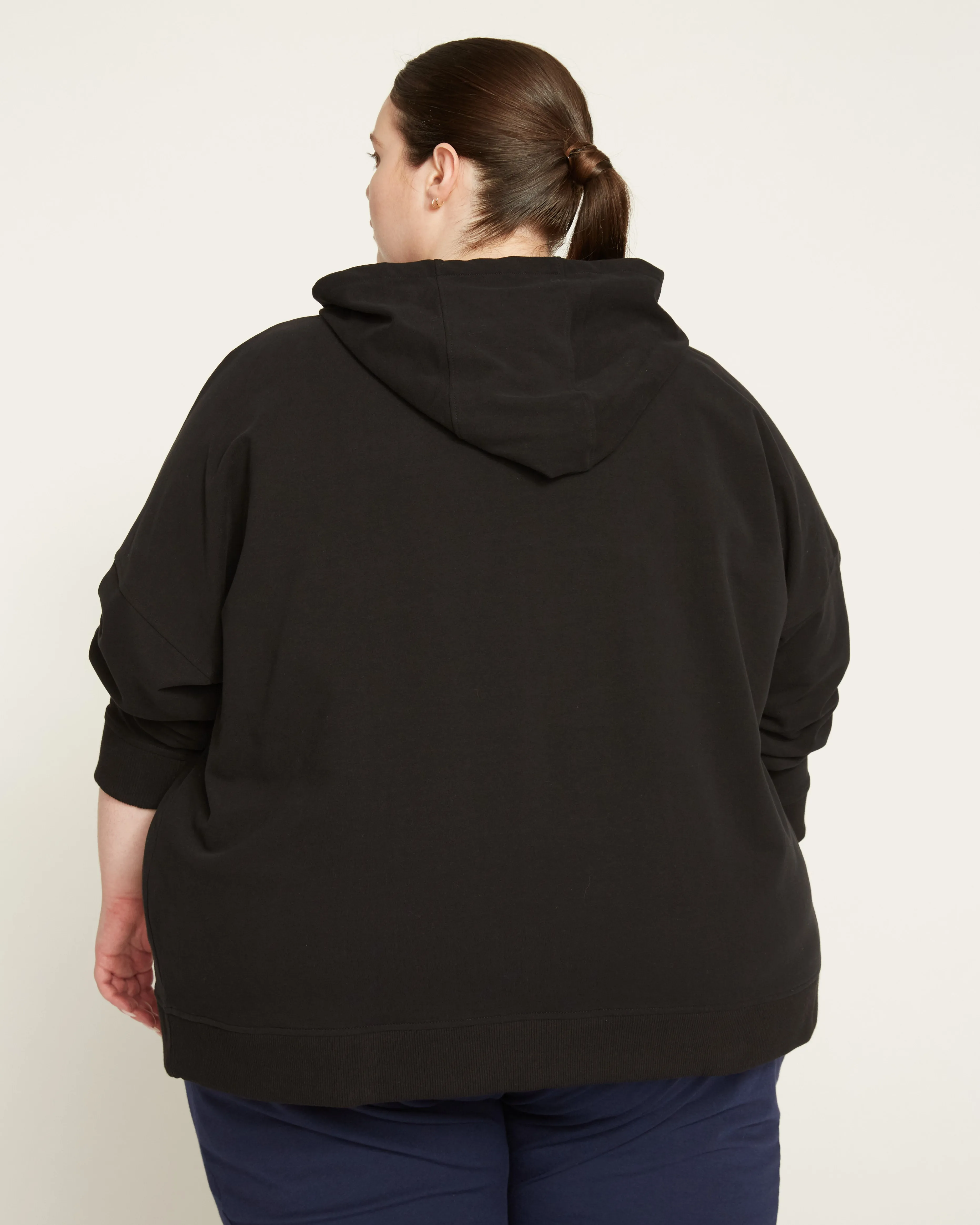 Peachy Terry Full Zip Hoodie - Black sold by Universal Standard product image thumbnail 5