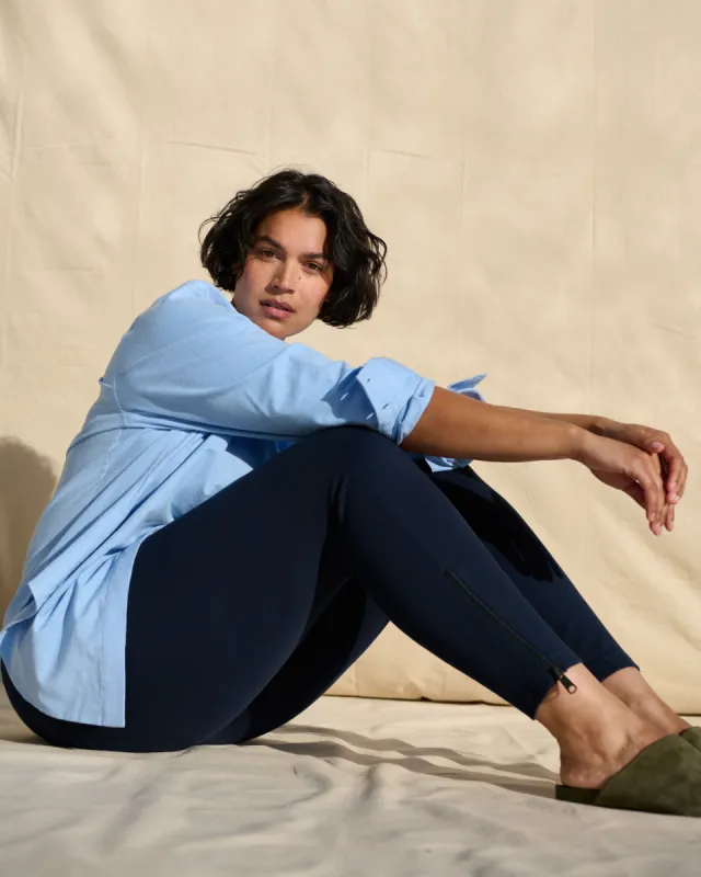 Moro Pocket Signature Ponte Pants - Navy sold by Universal Standard