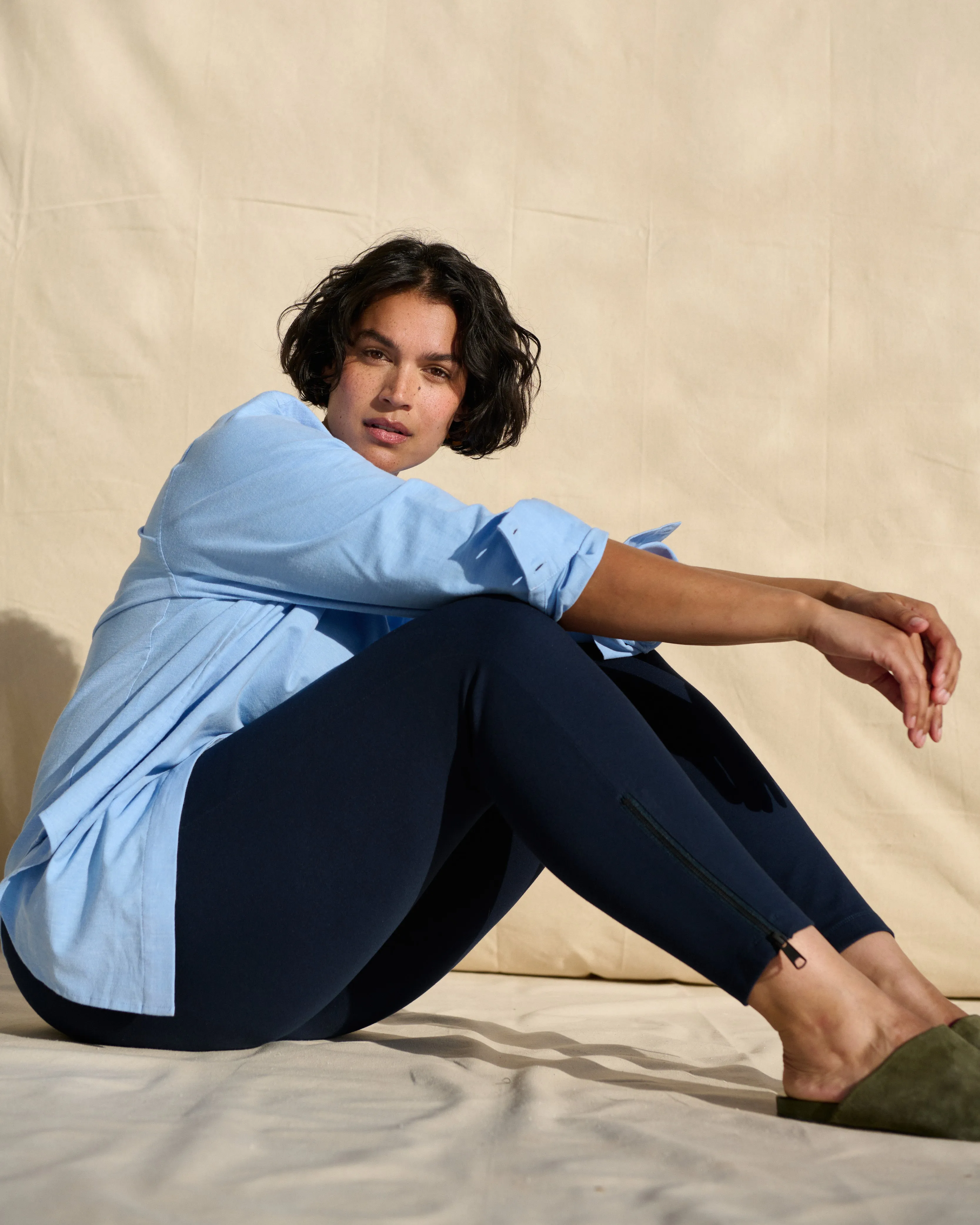 Moro Pocket Signature Ponte Pants - Navy sold by Universal Standard