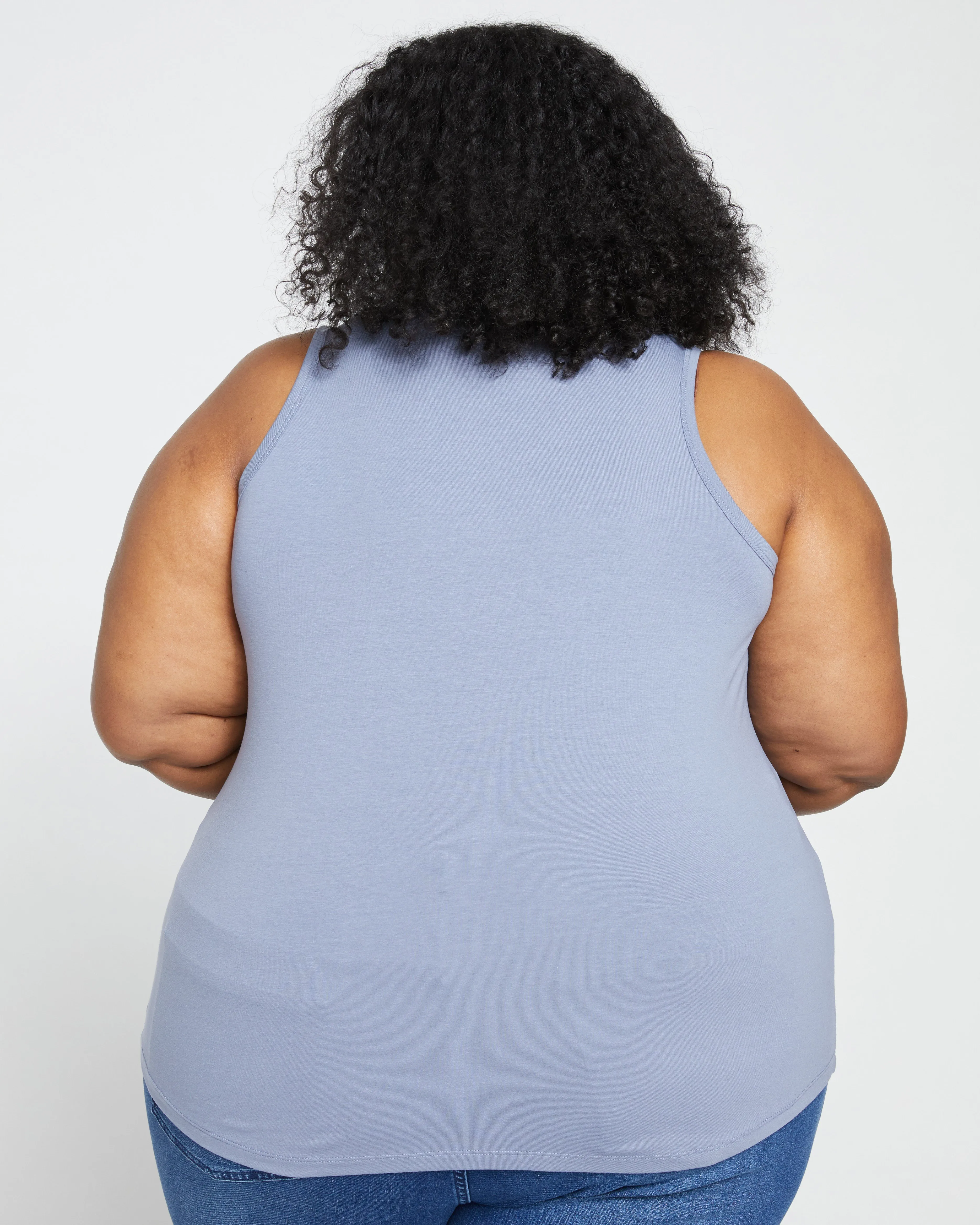 Cai High Neck Tank - Pressed Pansy sold by Universal Standard product image thumbnail 4