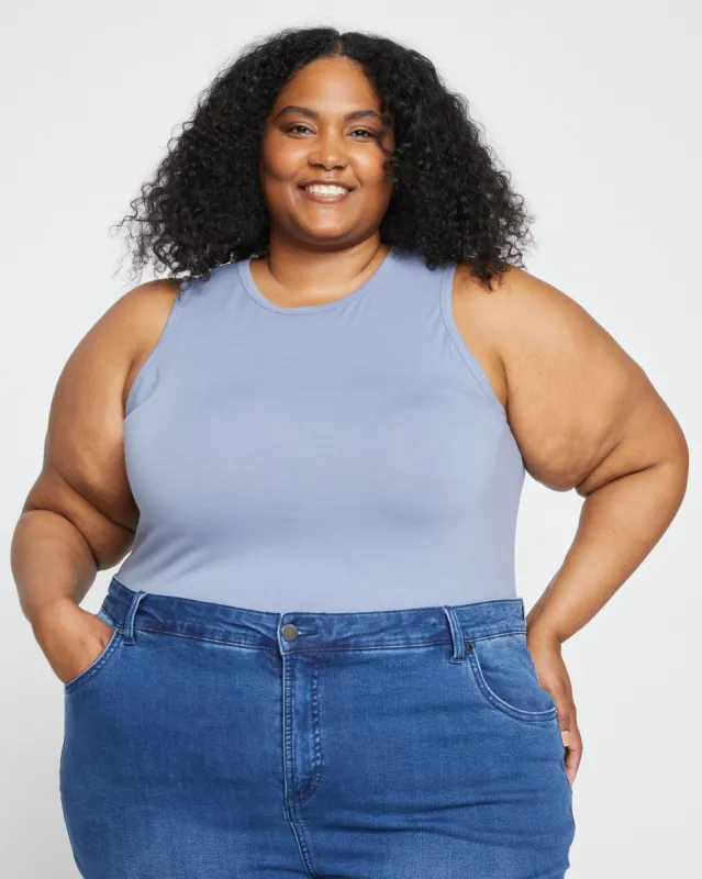 Cai High Neck Tank - Pressed Pansy made by Universal Standard