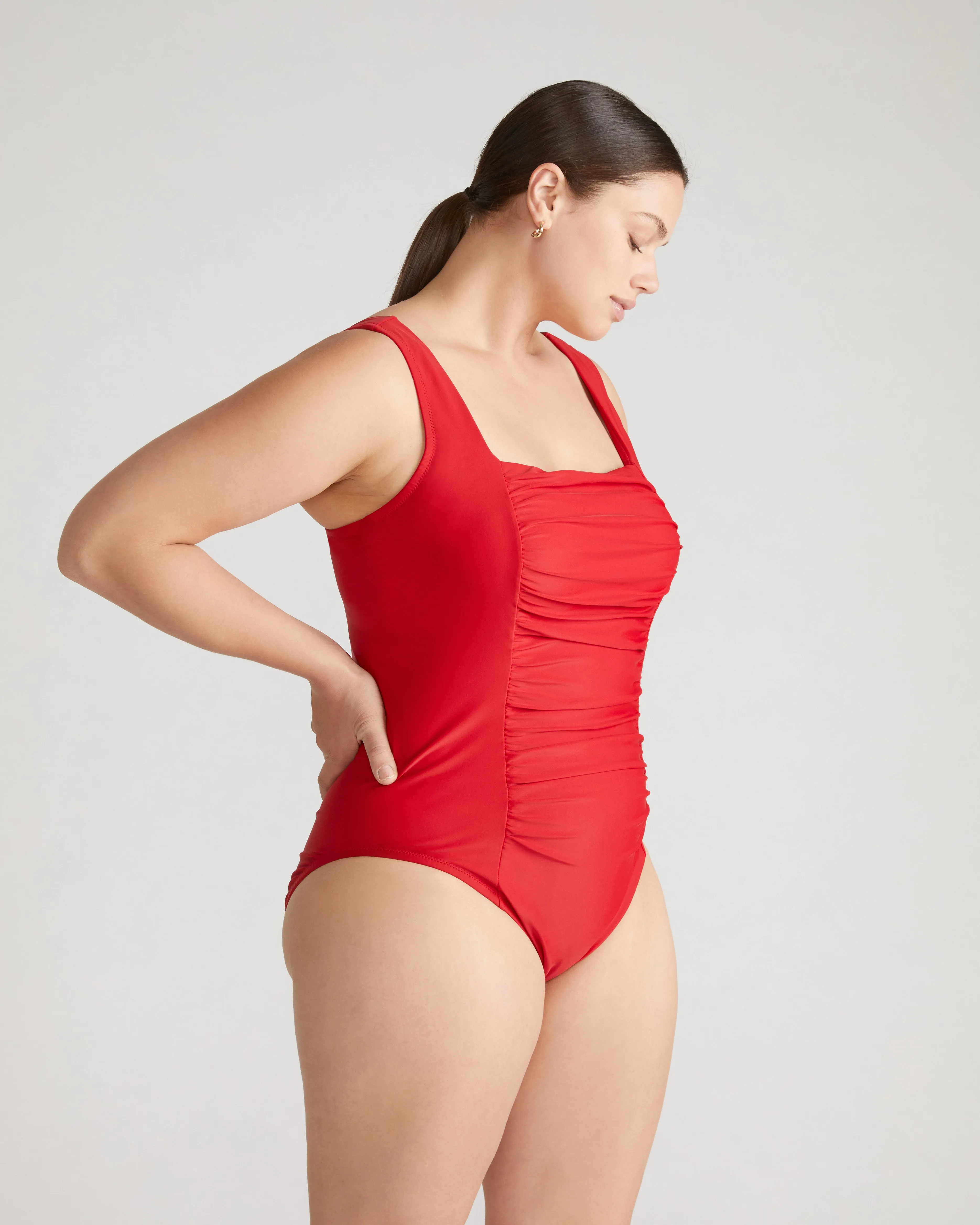 The Square Neck Swimsuit - Baywatch Red sold by Universal Standard product image thumbnail 4
