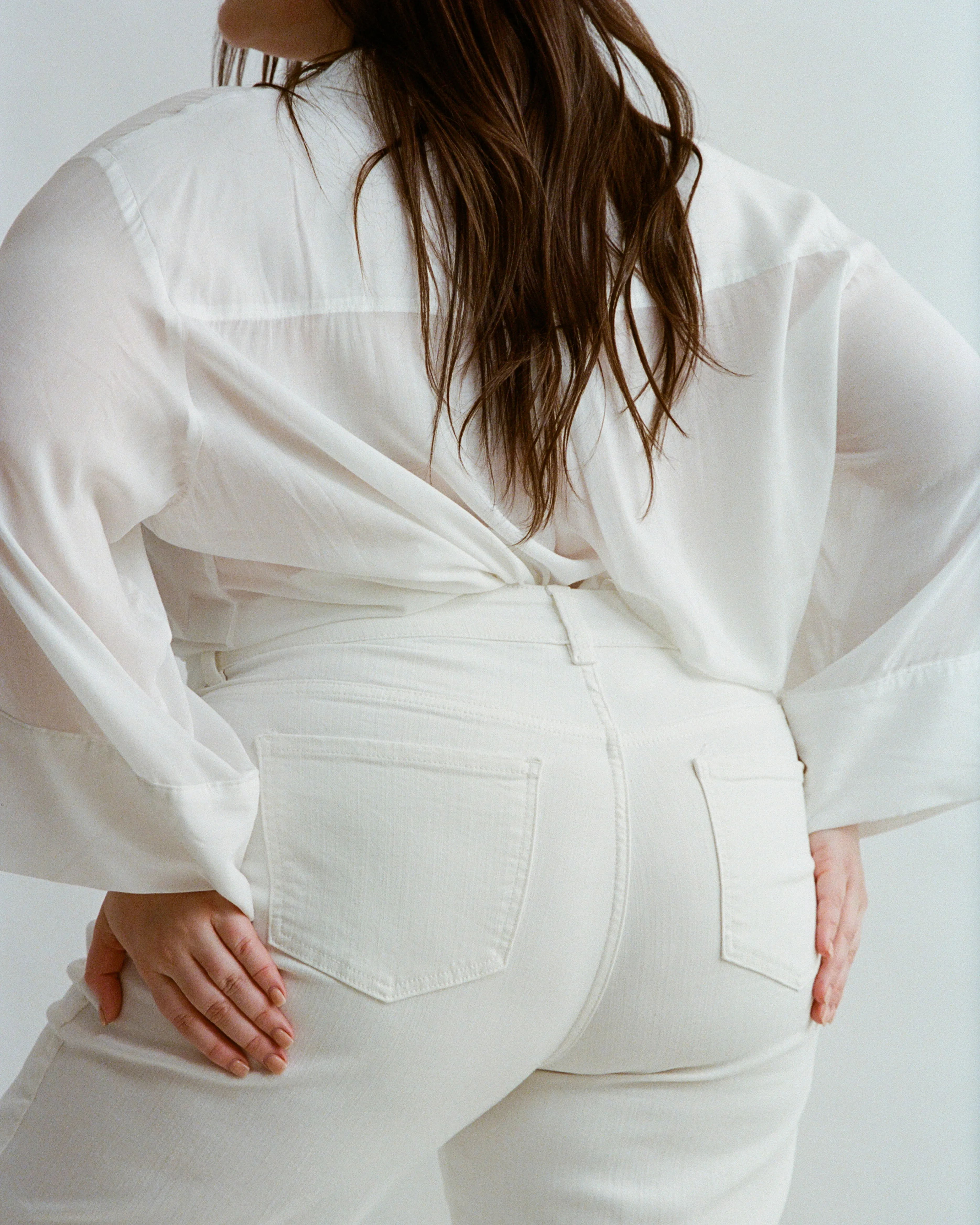 Etta High Rise Straight Leg Jeans 28 Inch - White sold by Universal Standard product image thumbnail 2