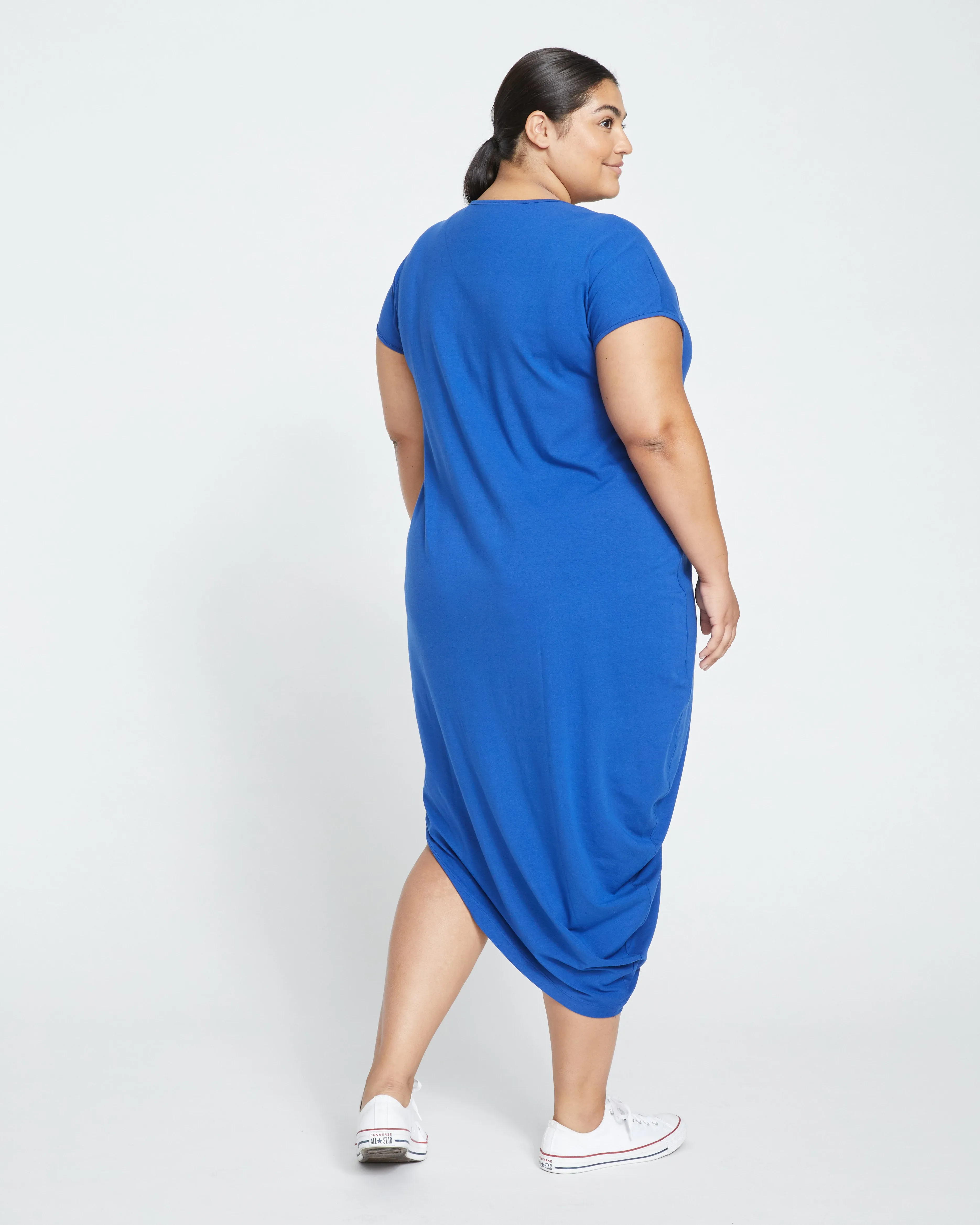 Iconic Geneva V-Neck Dress - Lapis sold by Universal Standard product image thumbnail 4